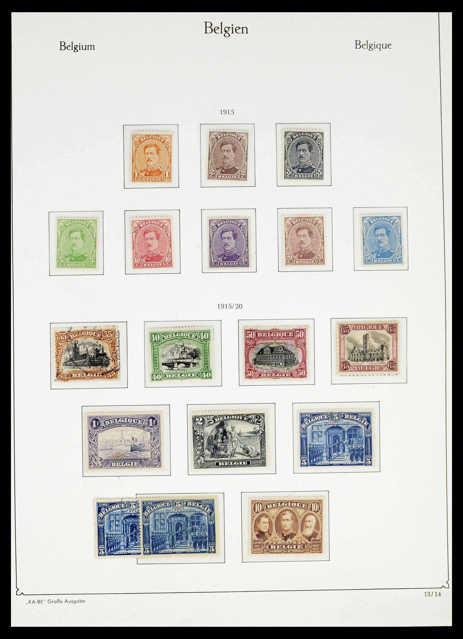 38015 0015 - Stamp collection 38015 Belgium 1849-1980.