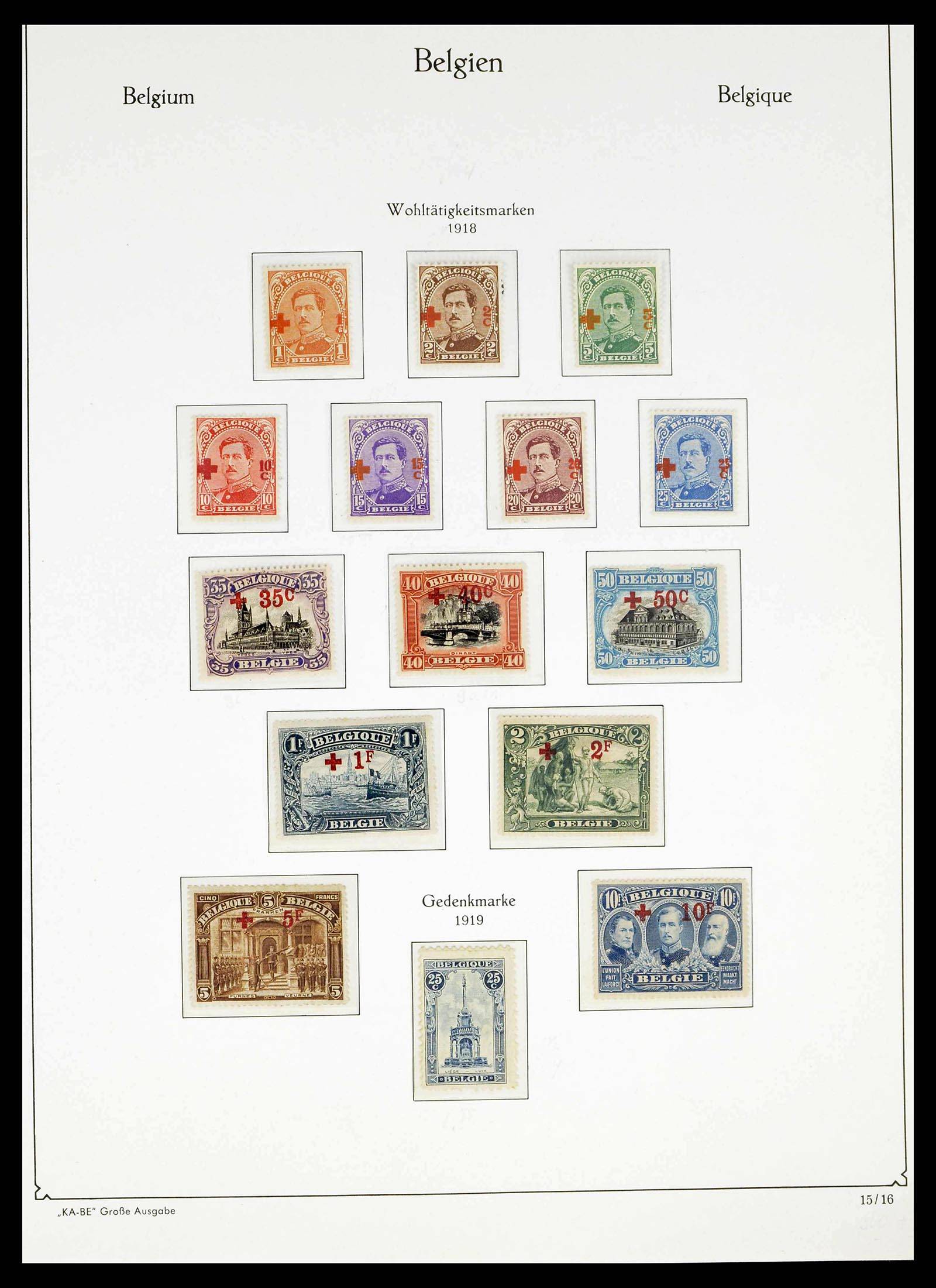 38015 0017 - Stamp collection 38015 Belgium 1849-1980.