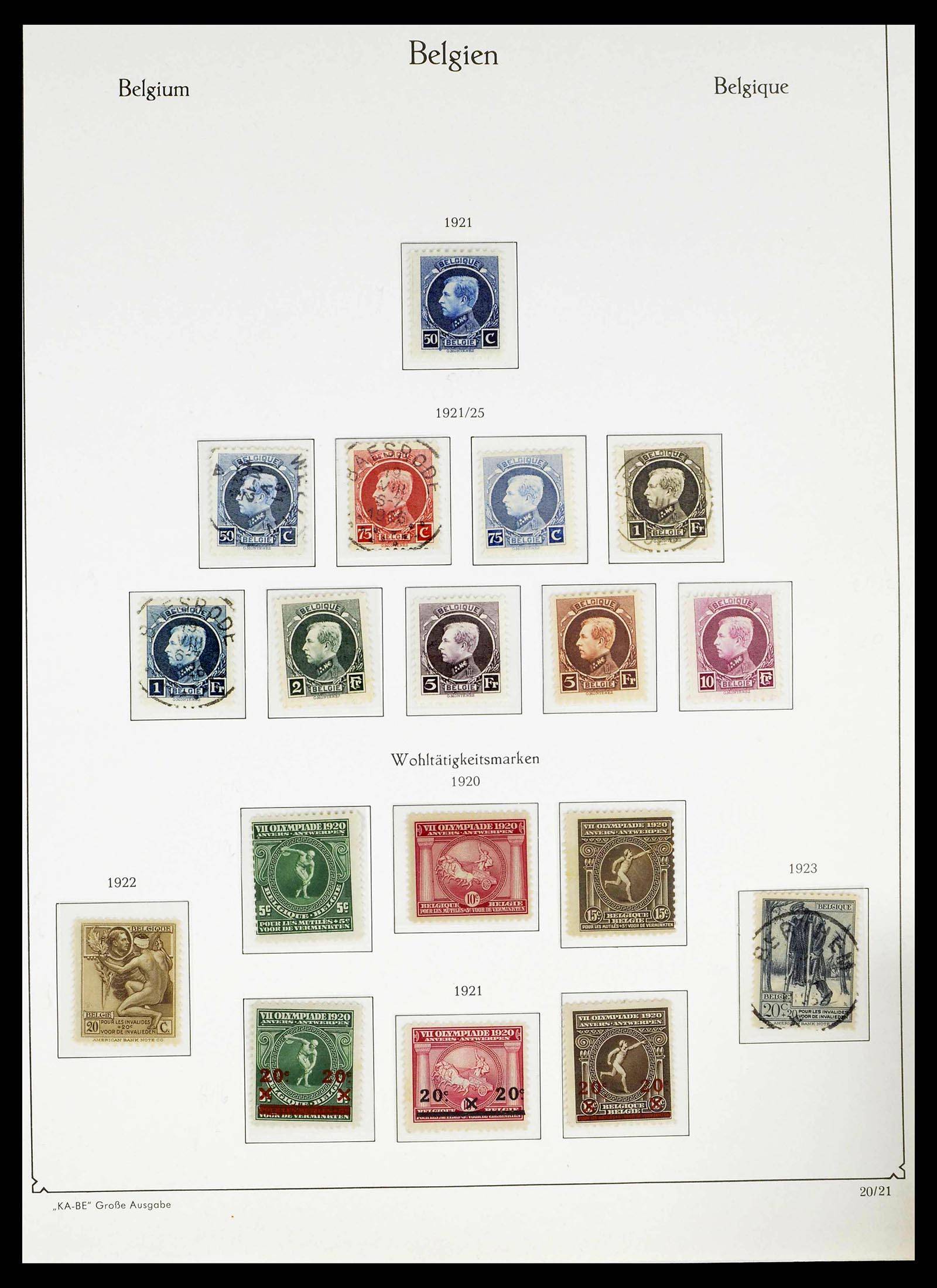 38015 0019 - Postzegelverzameling 38015 België 1849-1980.