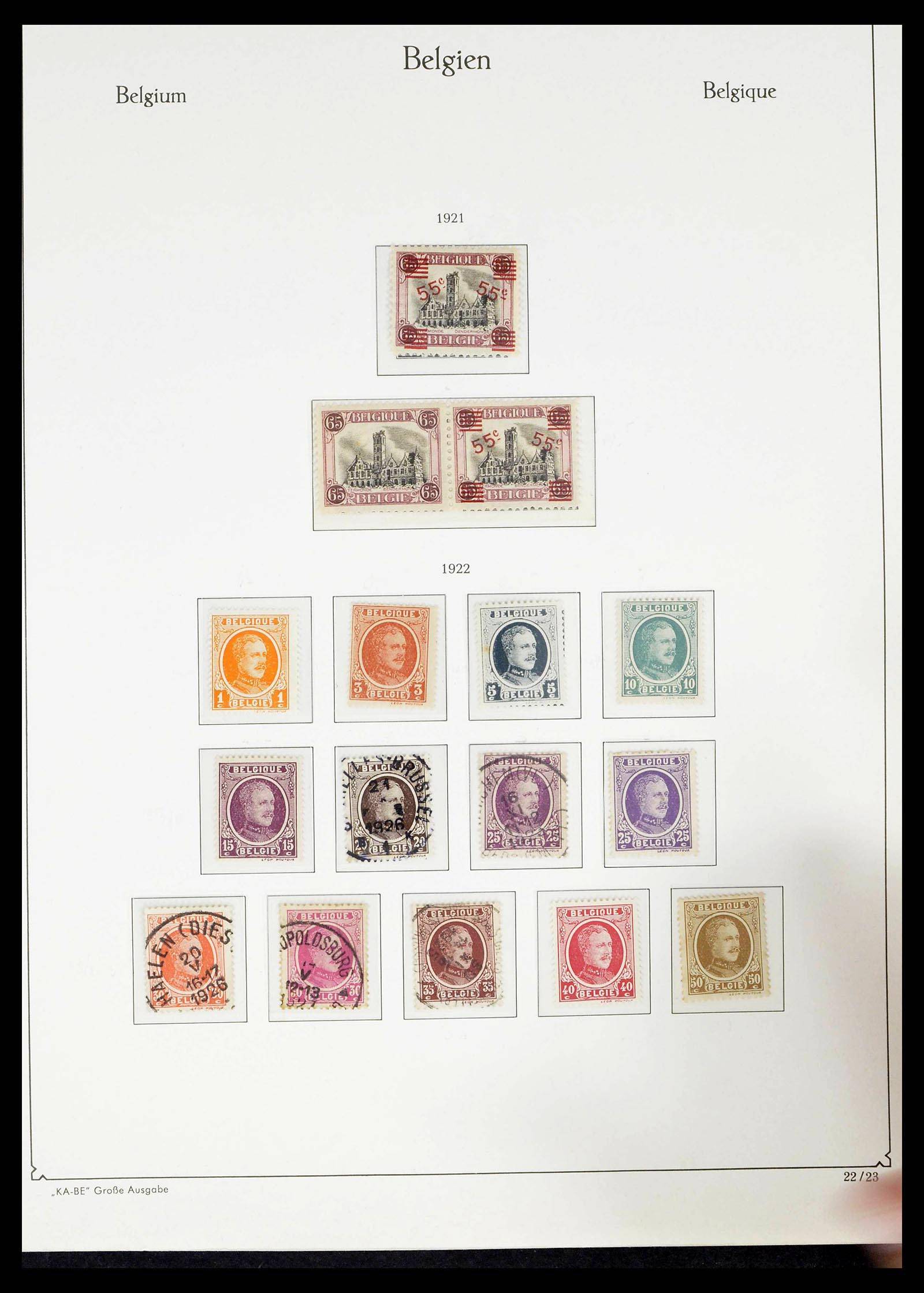 38015 0021 - Stamp collection 38015 Belgium 1849-1980.