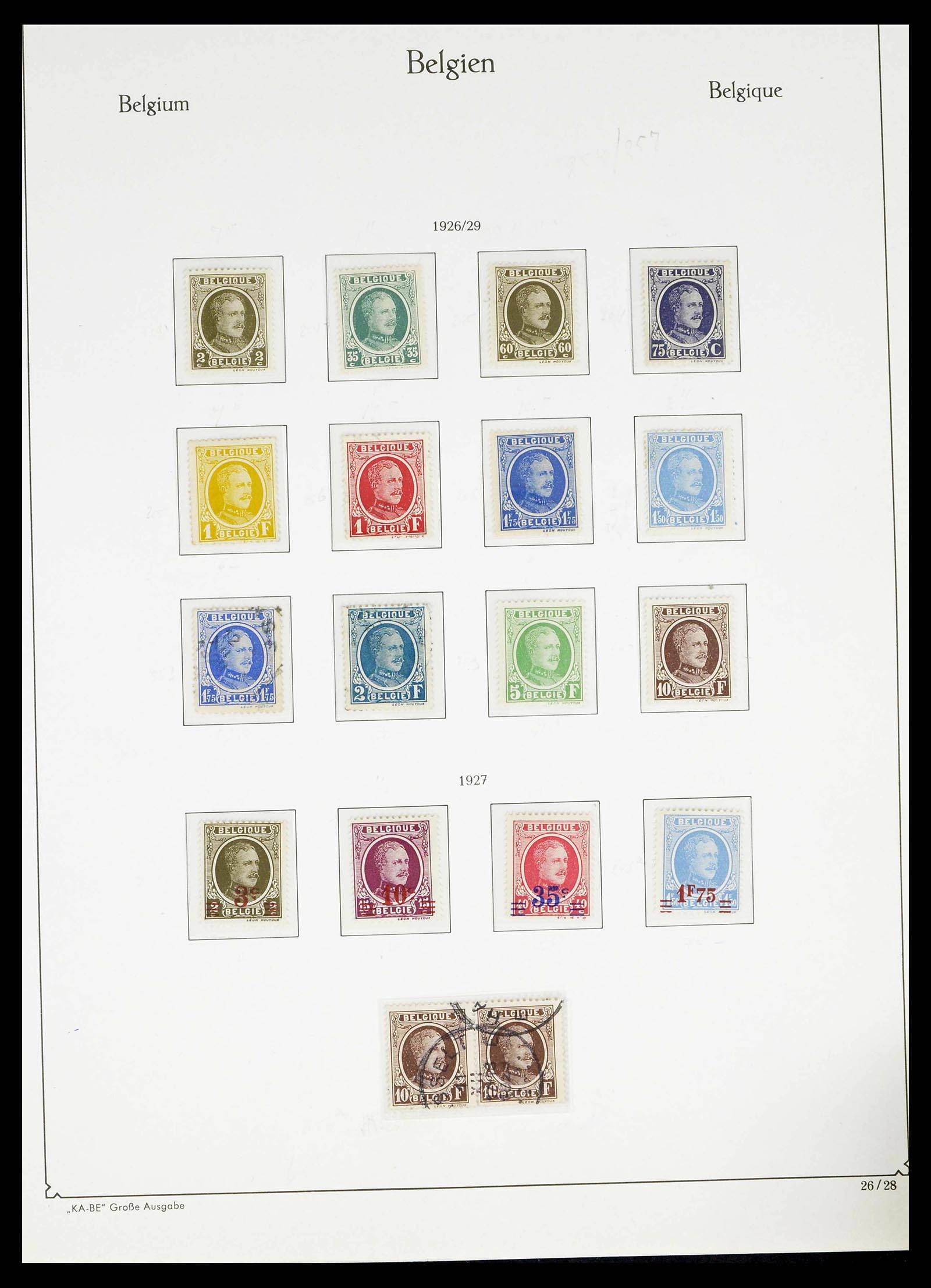 38015 0024 - Stamp collection 38015 Belgium 1849-1980.