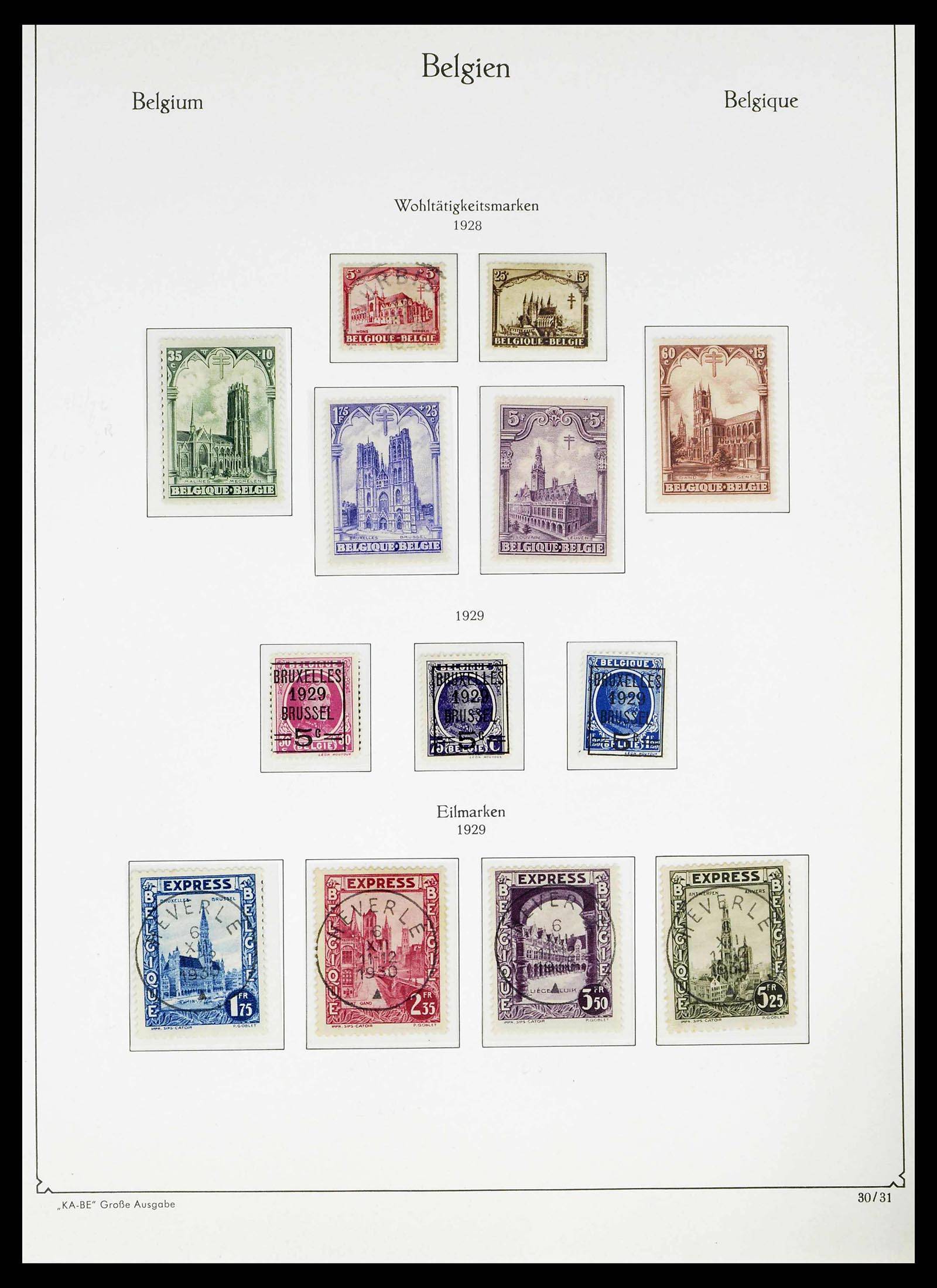 38015 0028 - Stamp collection 38015 Belgium 1849-1980.