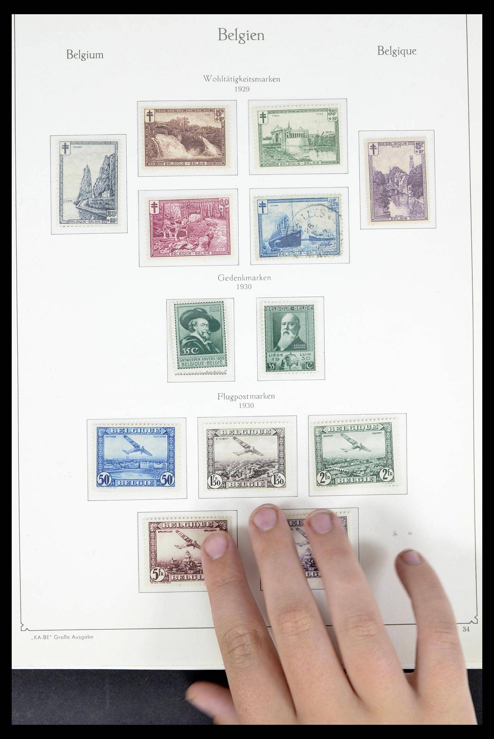 38015 0030 - Stamp collection 38015 Belgium 1849-1980.