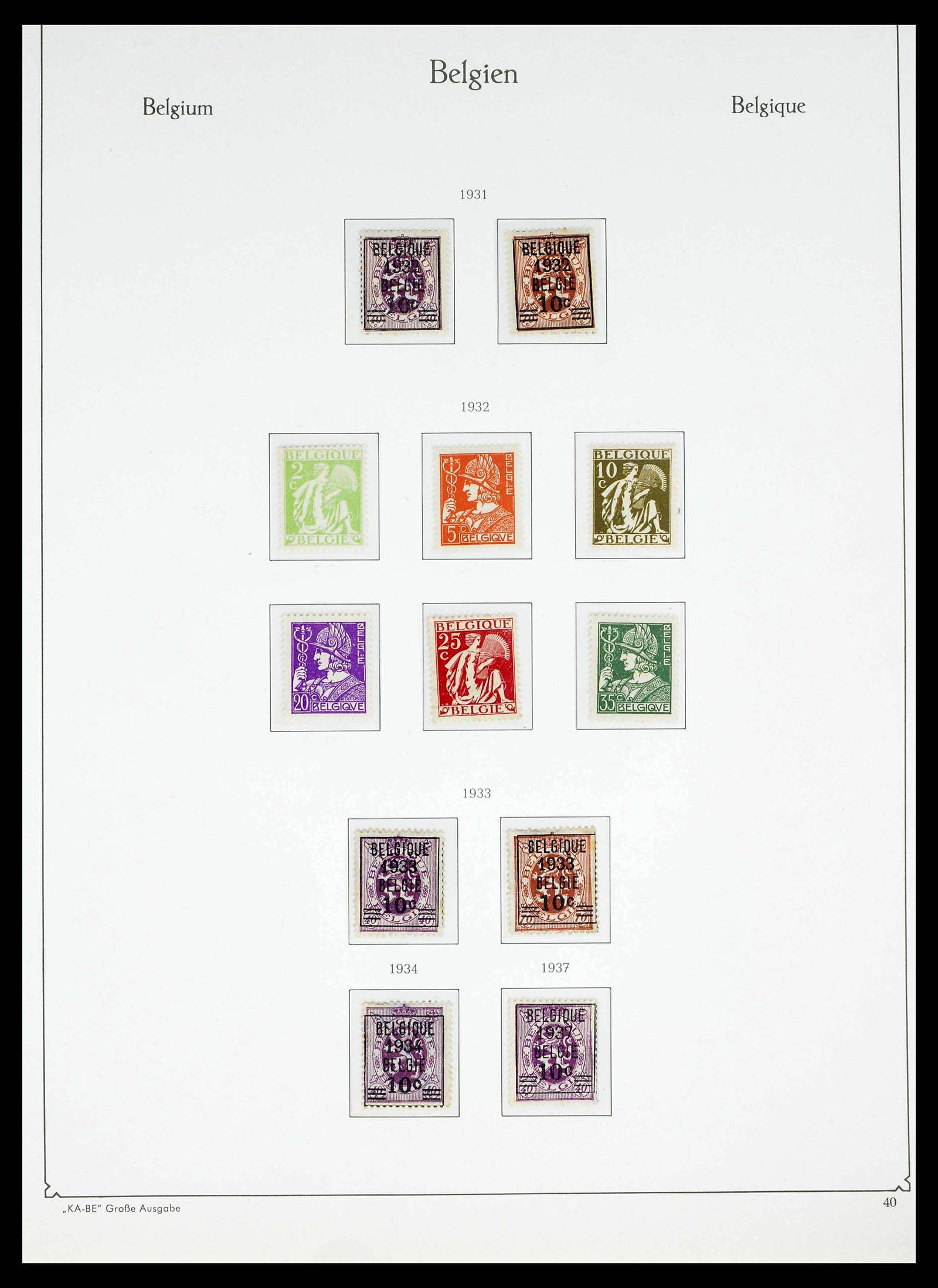 38015 0036 - Stamp collection 38015 Belgium 1849-1980.