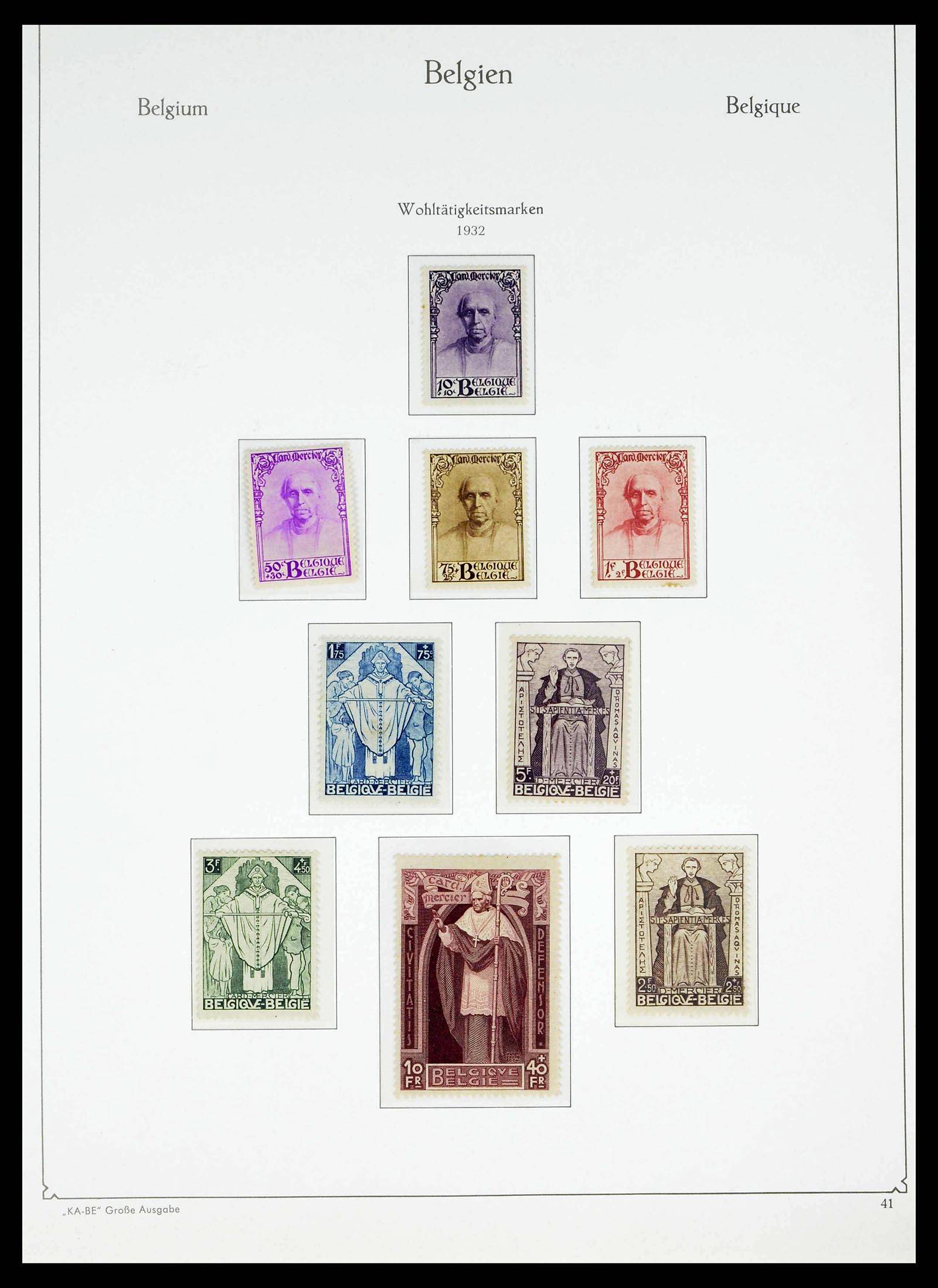 38015 0037 - Stamp collection 38015 Belgium 1849-1980.