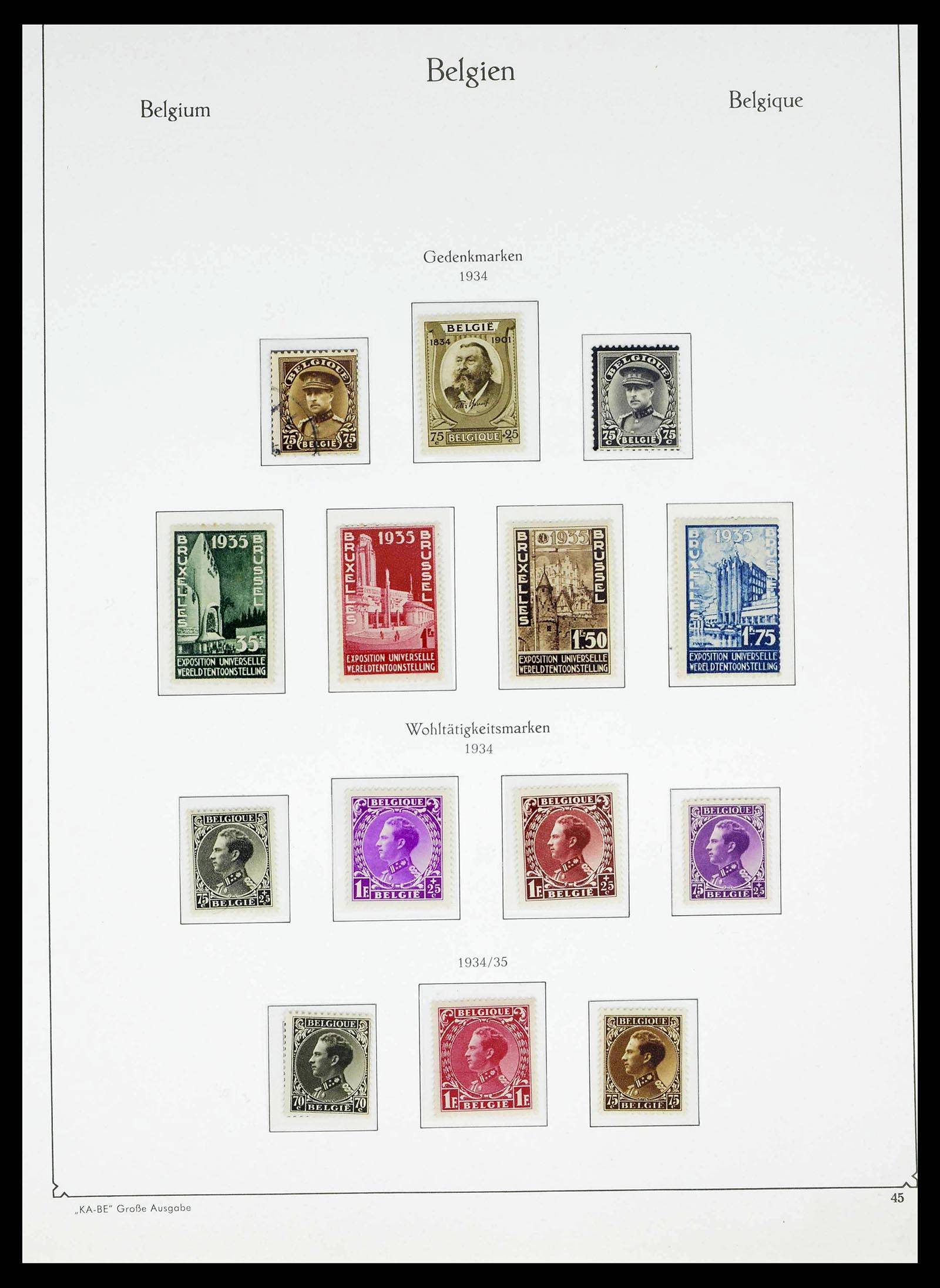38015 0041 - Stamp collection 38015 Belgium 1849-1980.