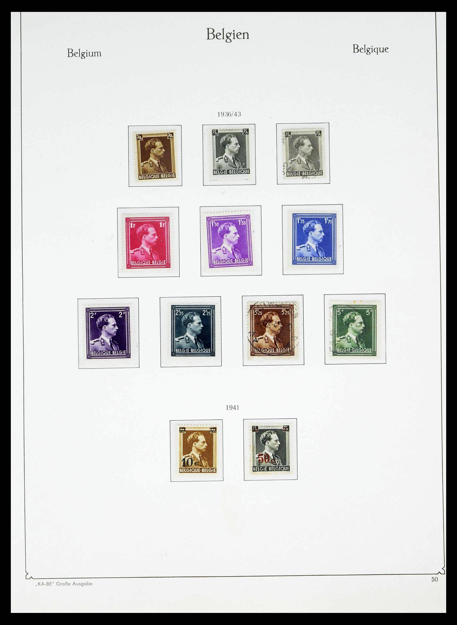38015 0046 - Stamp collection 38015 Belgium 1849-1980.