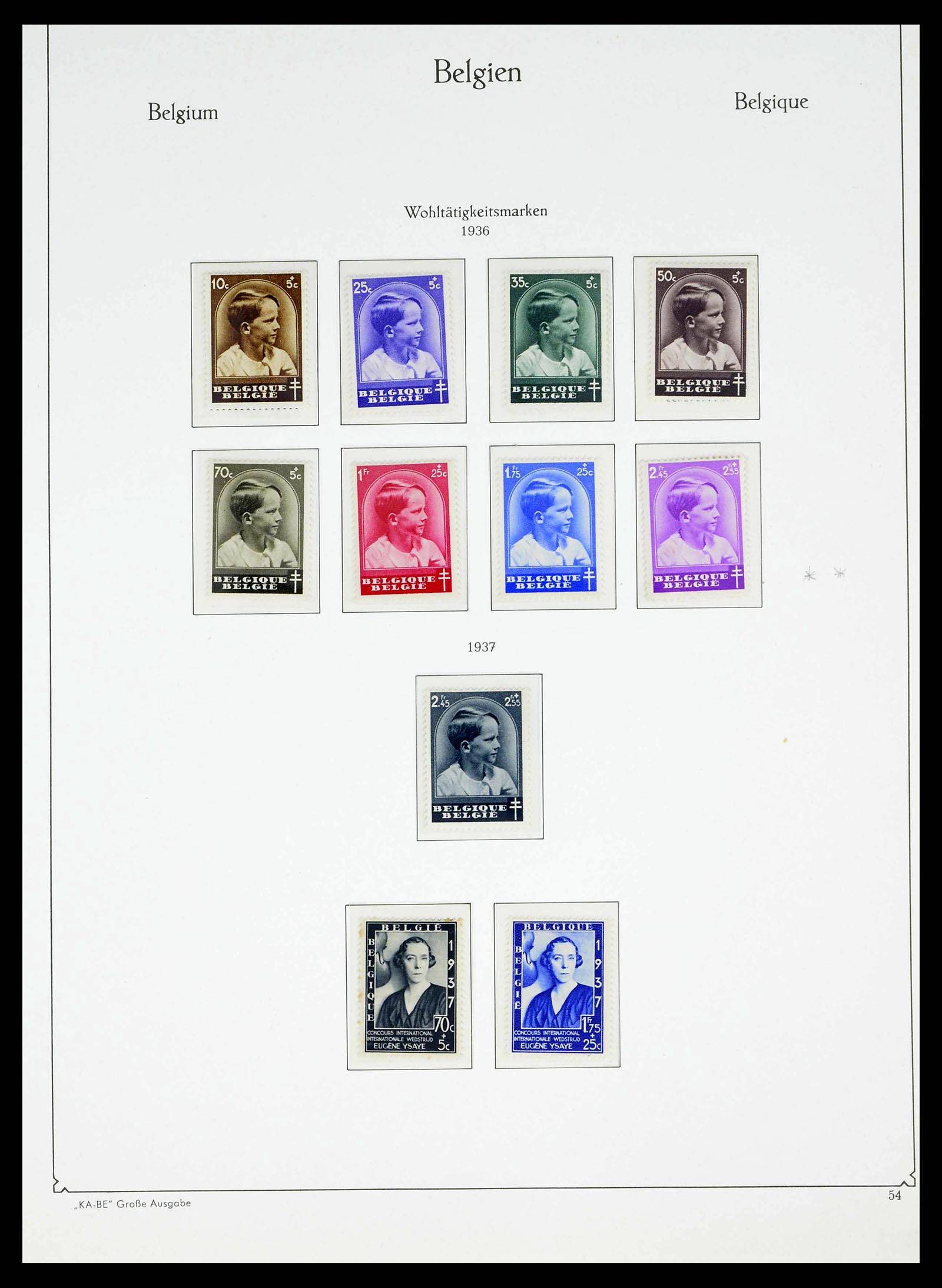 38015 0050 - Stamp collection 38015 Belgium 1849-1980.