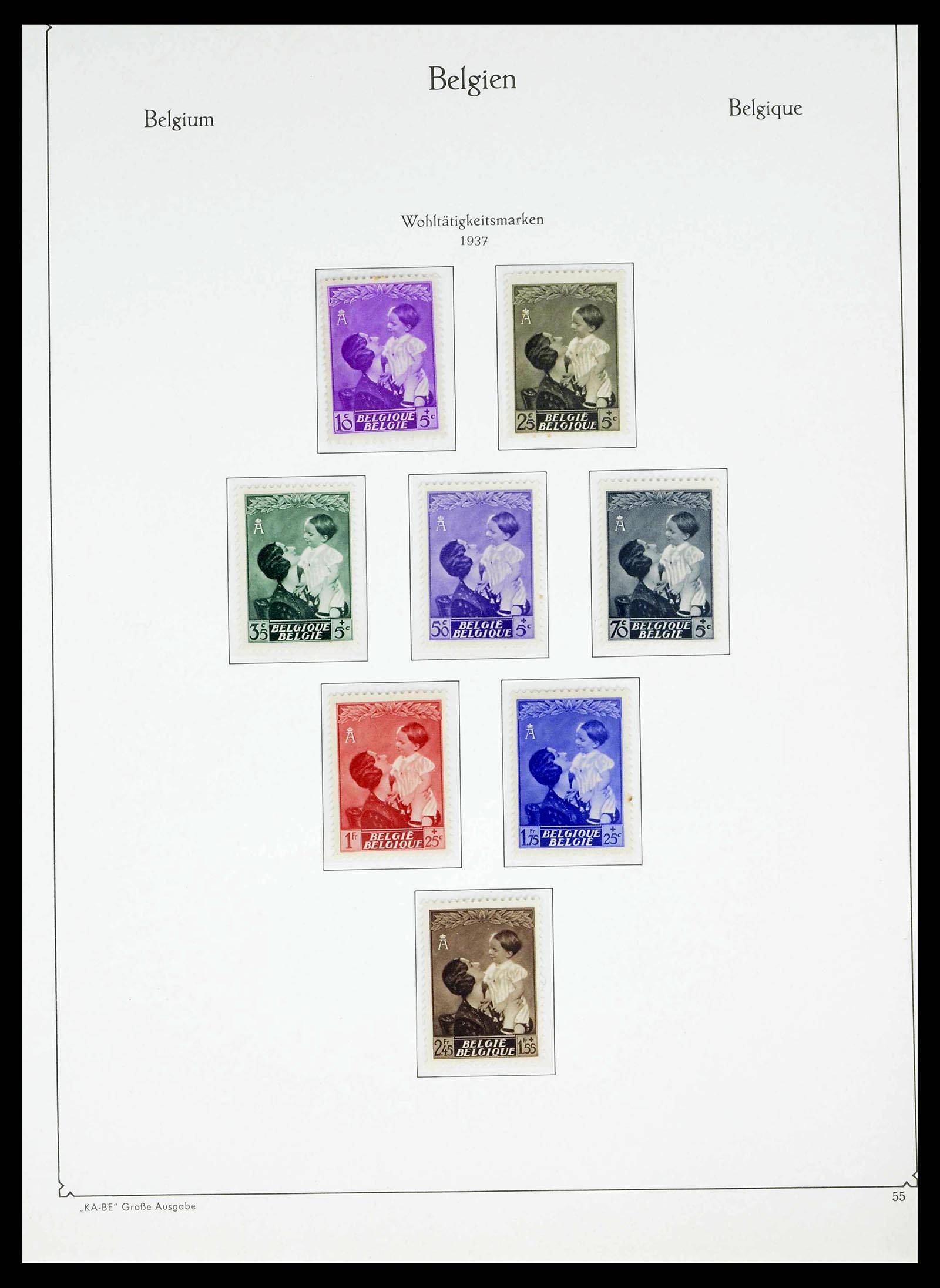 38015 0052 - Postzegelverzameling 38015 België 1849-1980.