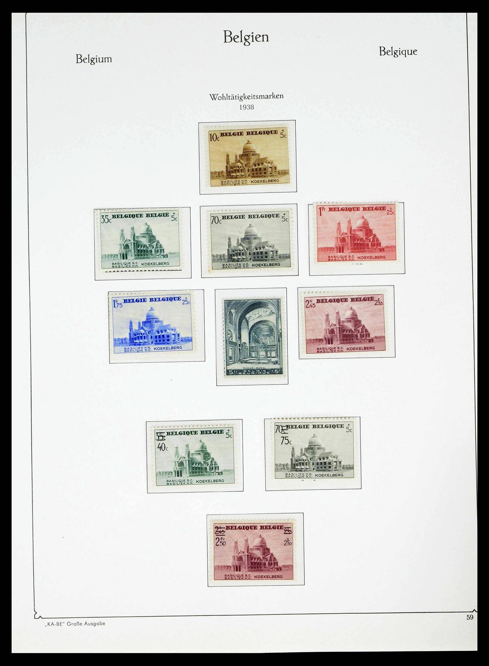 38015 0055 - Postzegelverzameling 38015 België 1849-1980.