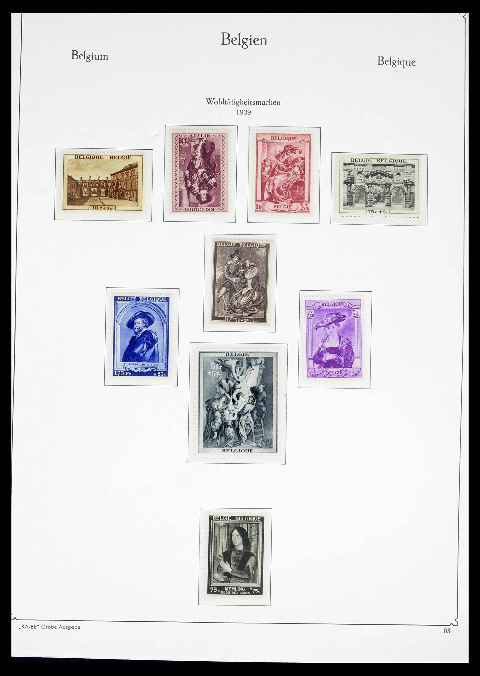 38015 0060 - Stamp collection 38015 Belgium 1849-1980.