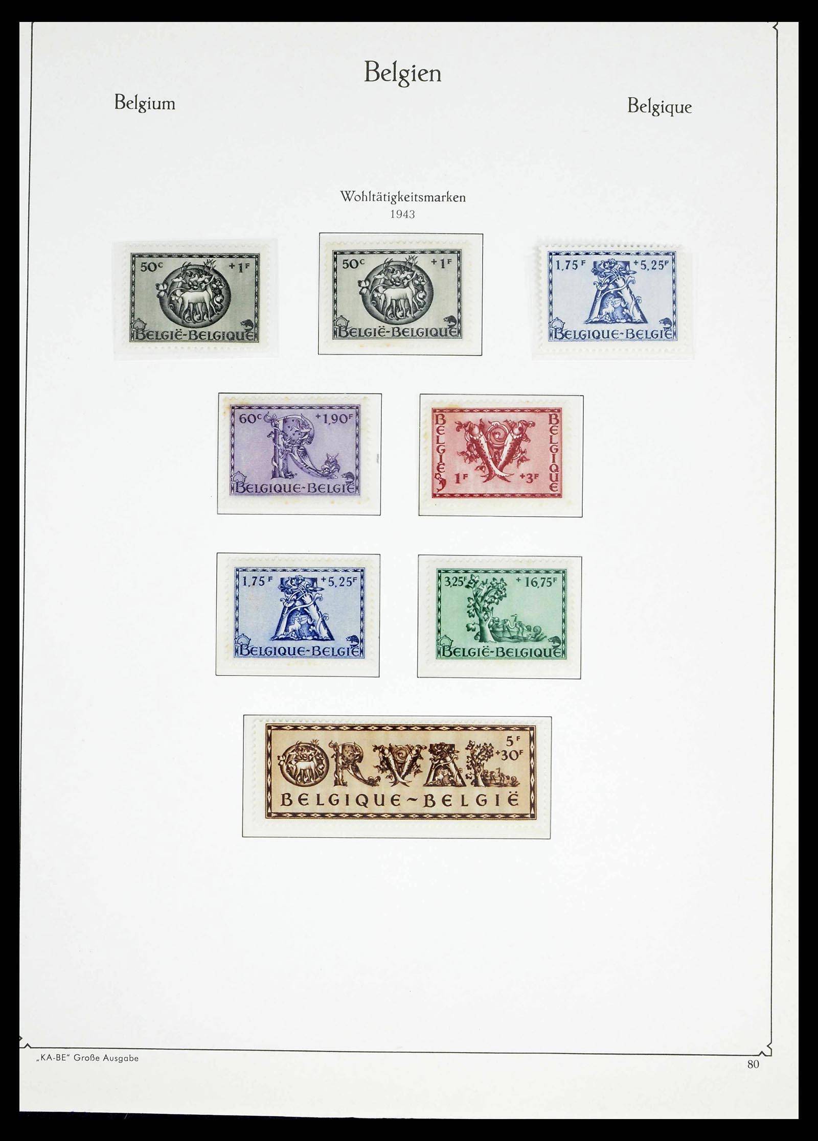 38015 0081 - Postzegelverzameling 38015 België 1849-1980.