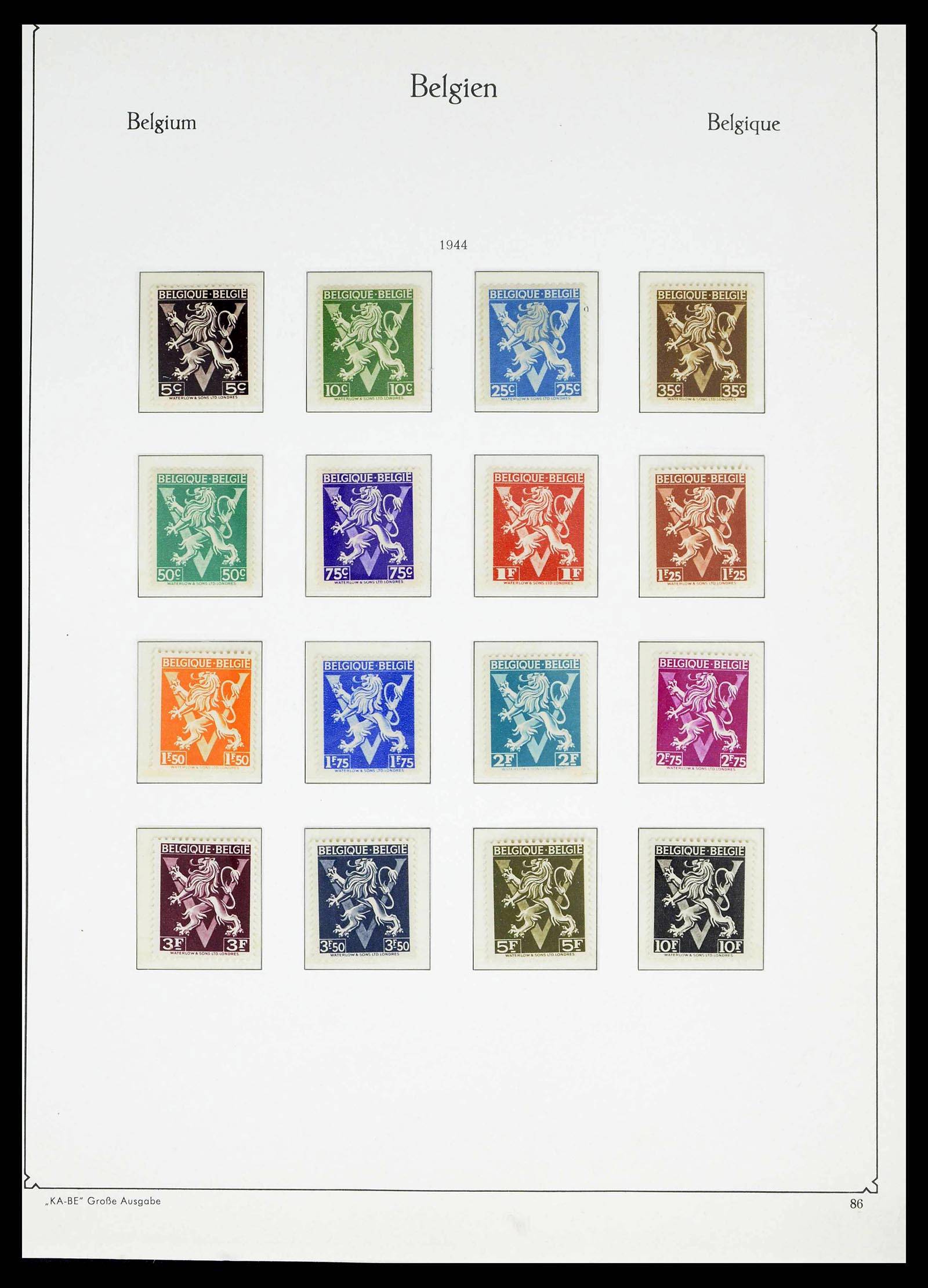 38015 0086 - Postzegelverzameling 38015 België 1849-1980.