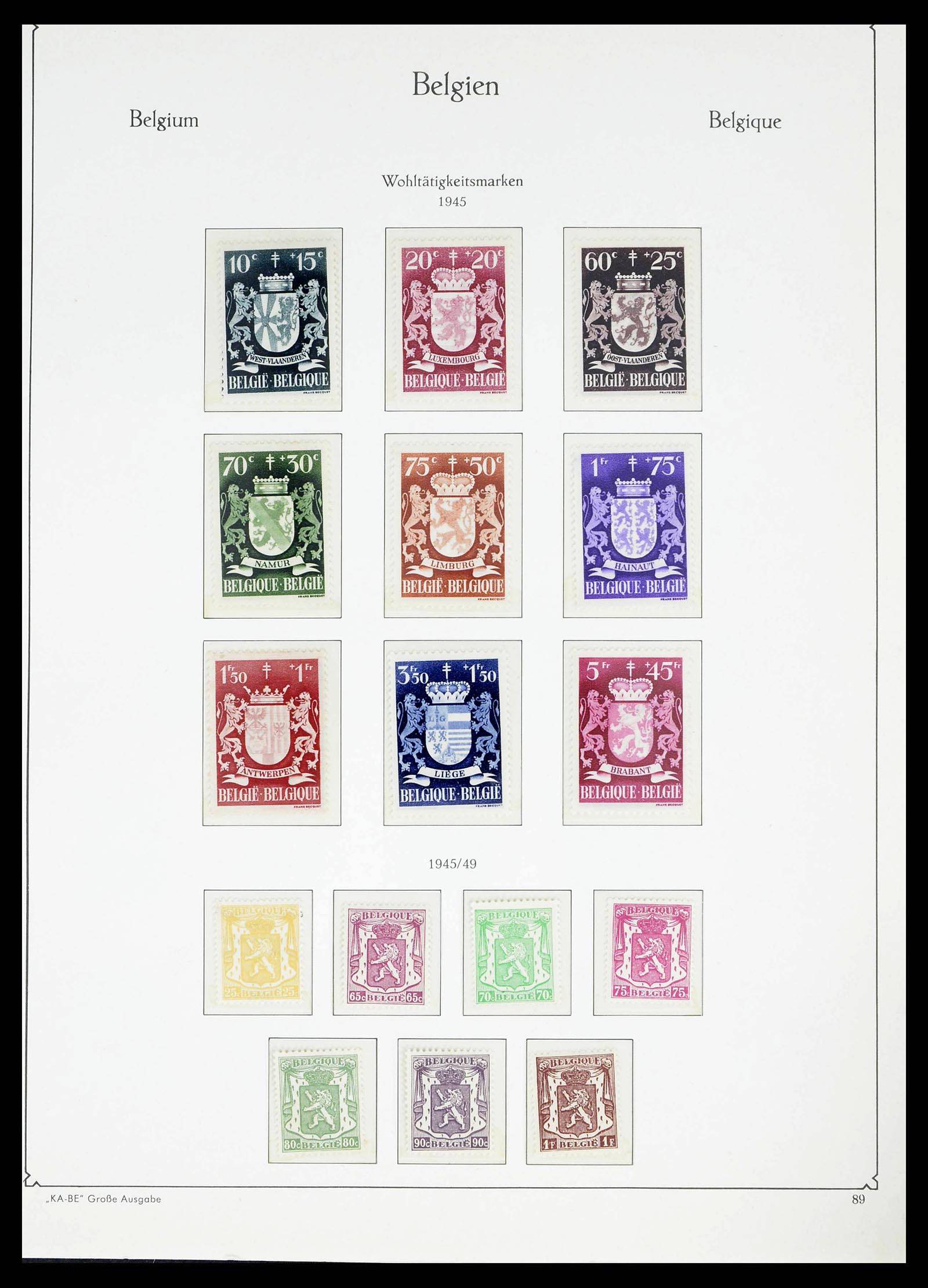 38015 0089 - Postzegelverzameling 38015 België 1849-1980.