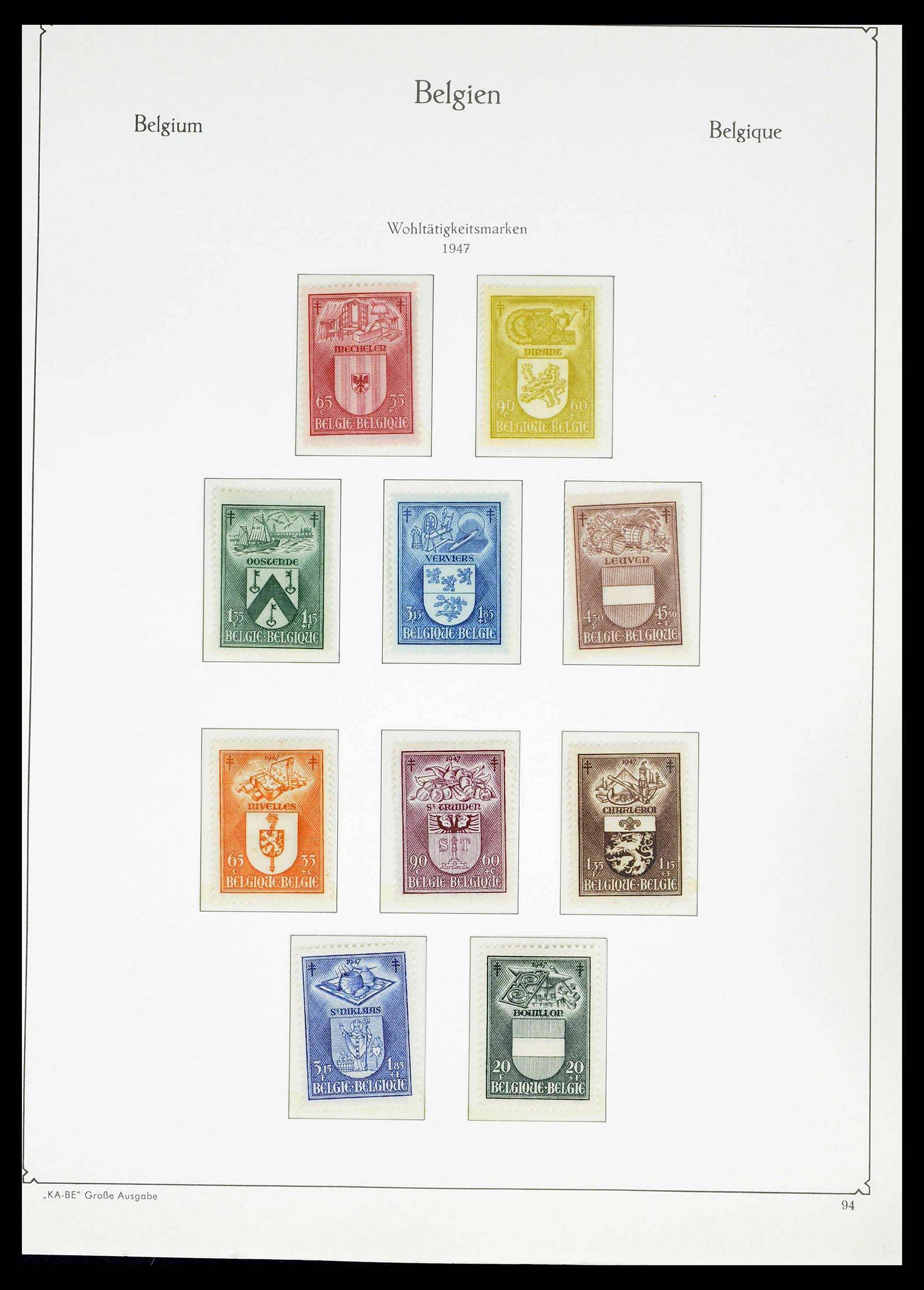 38015 0094 - Postzegelverzameling 38015 België 1849-1980.