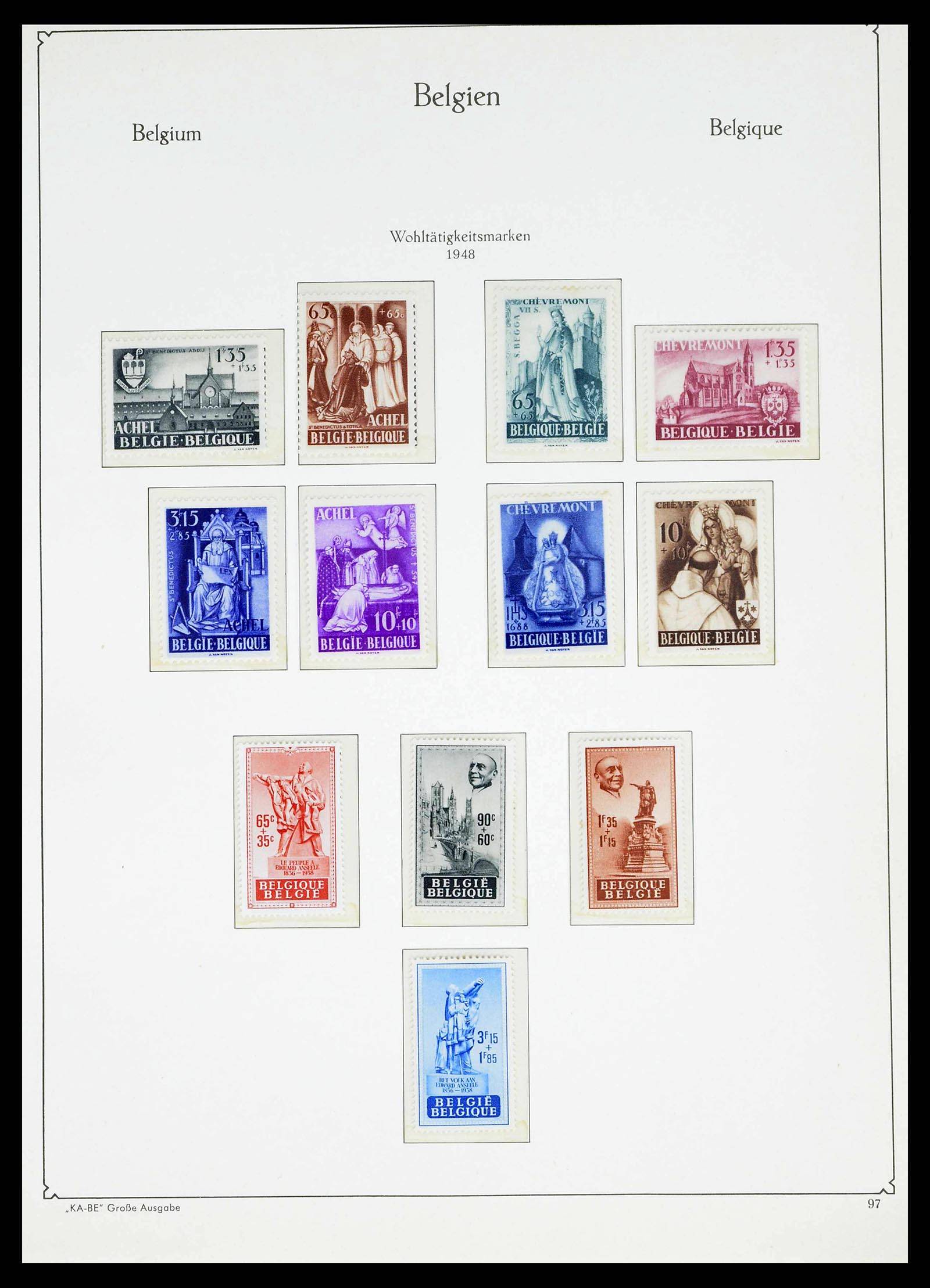 38015 0098 - Postzegelverzameling 38015 België 1849-1980.
