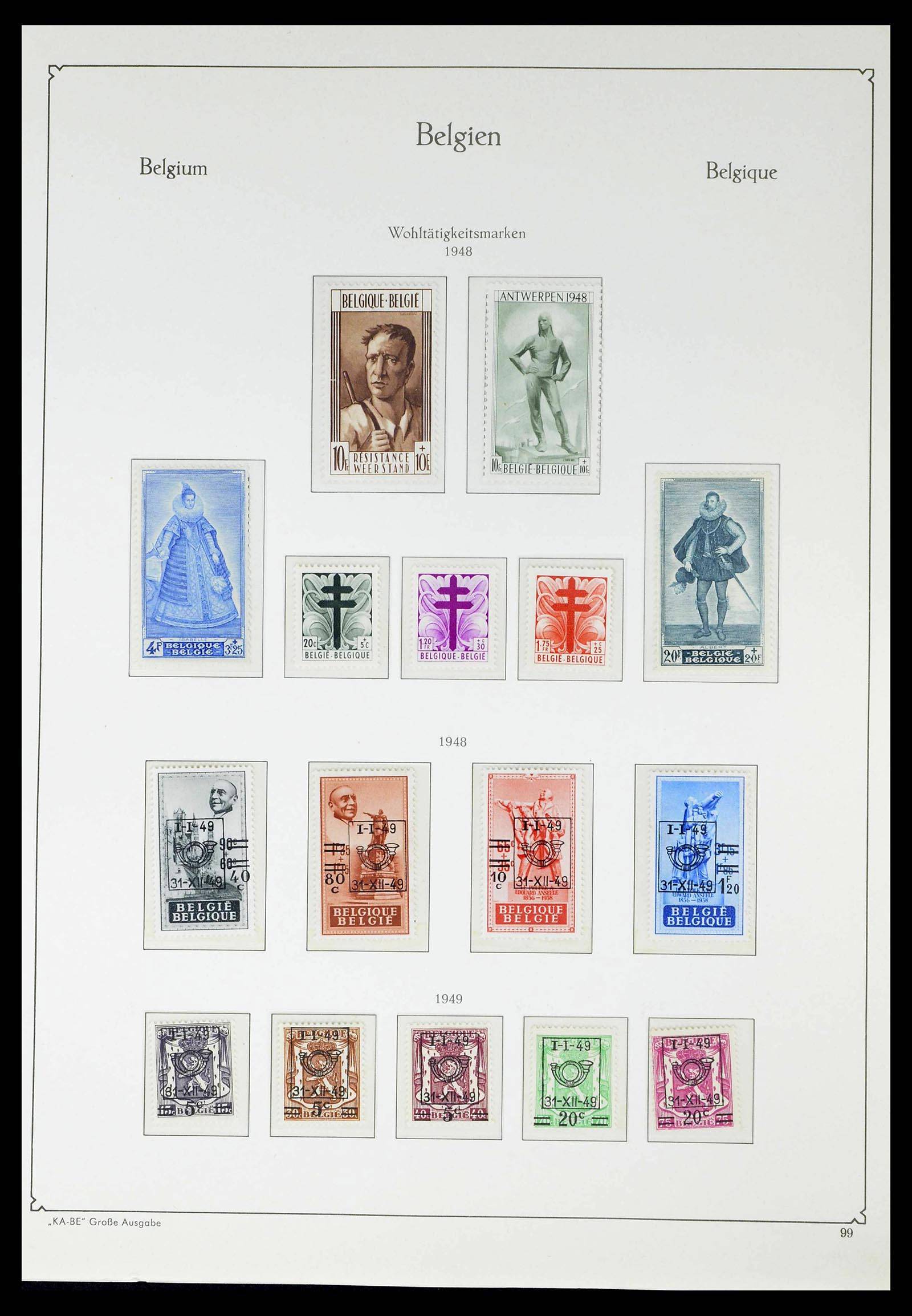 38015 0100 - Postzegelverzameling 38015 België 1849-1980.