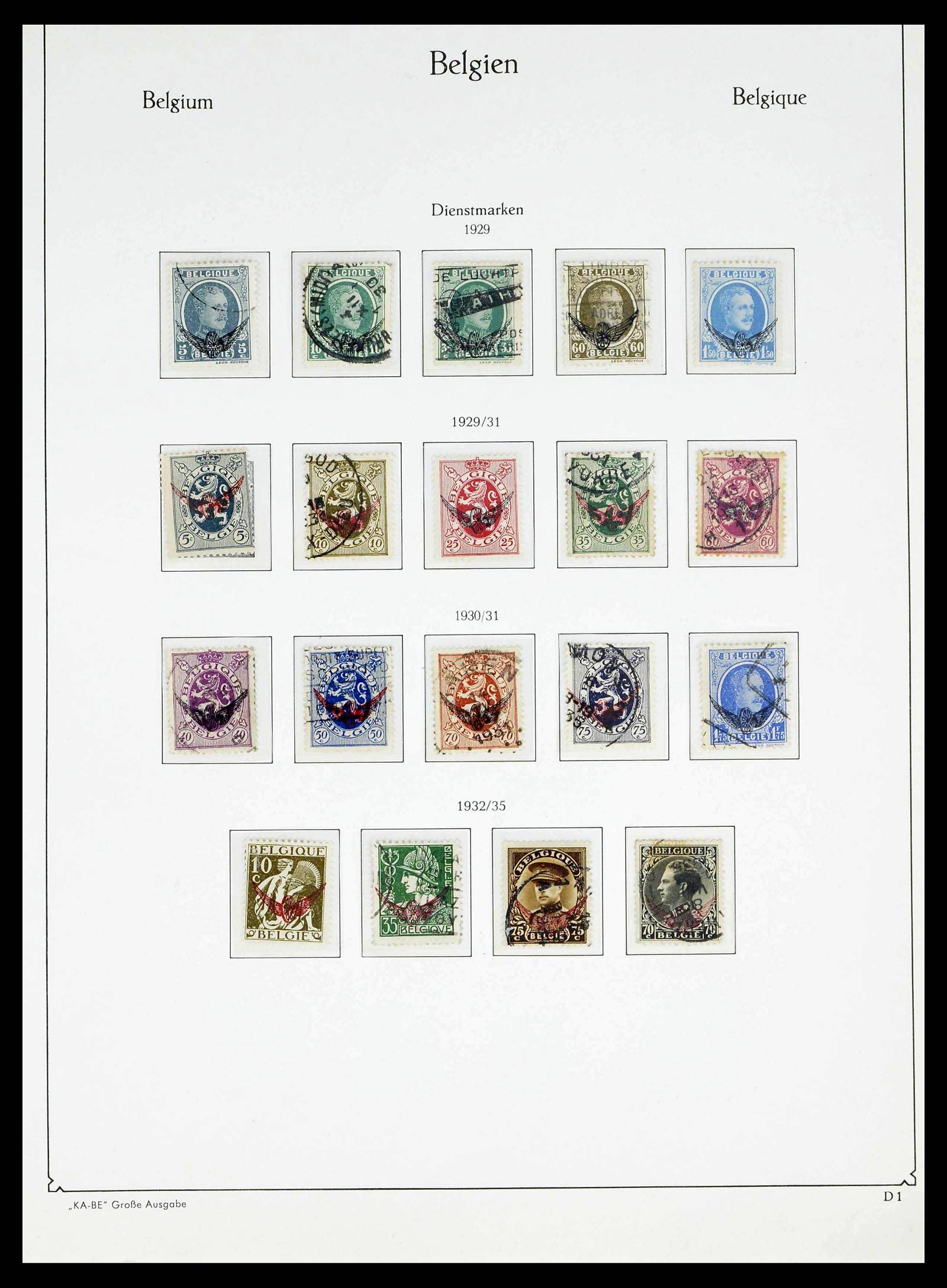 38015 0271 - Postzegelverzameling 38015 België 1849-1980.