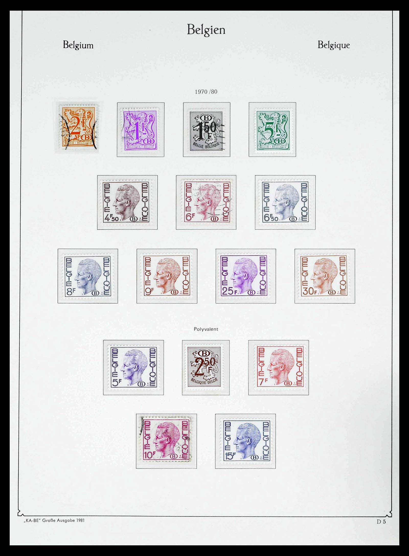 38015 0275 - Postzegelverzameling 38015 België 1849-1980.