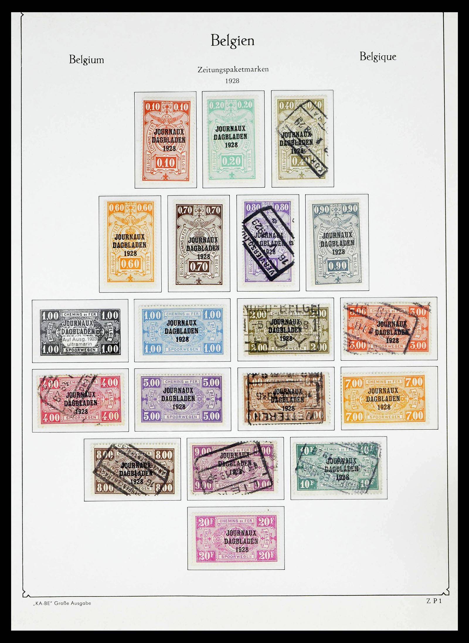 38015 0281 - Stamp collection 38015 Belgium 1849-1980.