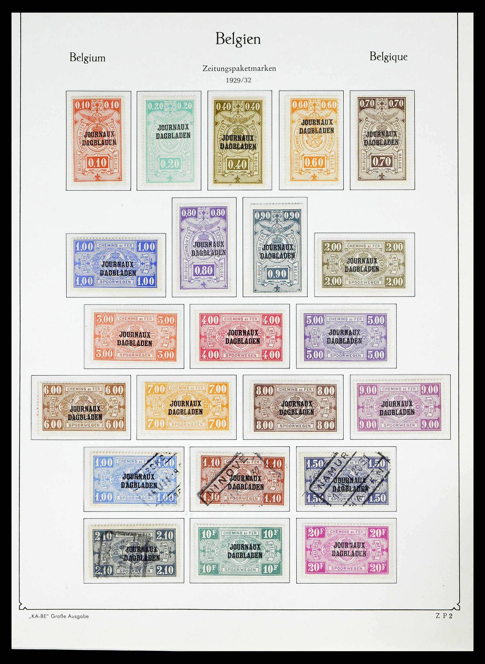 38015 0282 - Postzegelverzameling 38015 België 1849-1980.