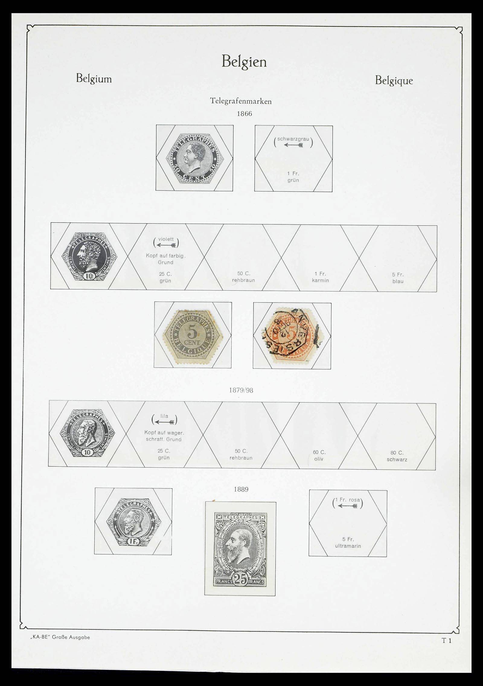 38015 0283 - Stamp collection 38015 Belgium 1849-1980.