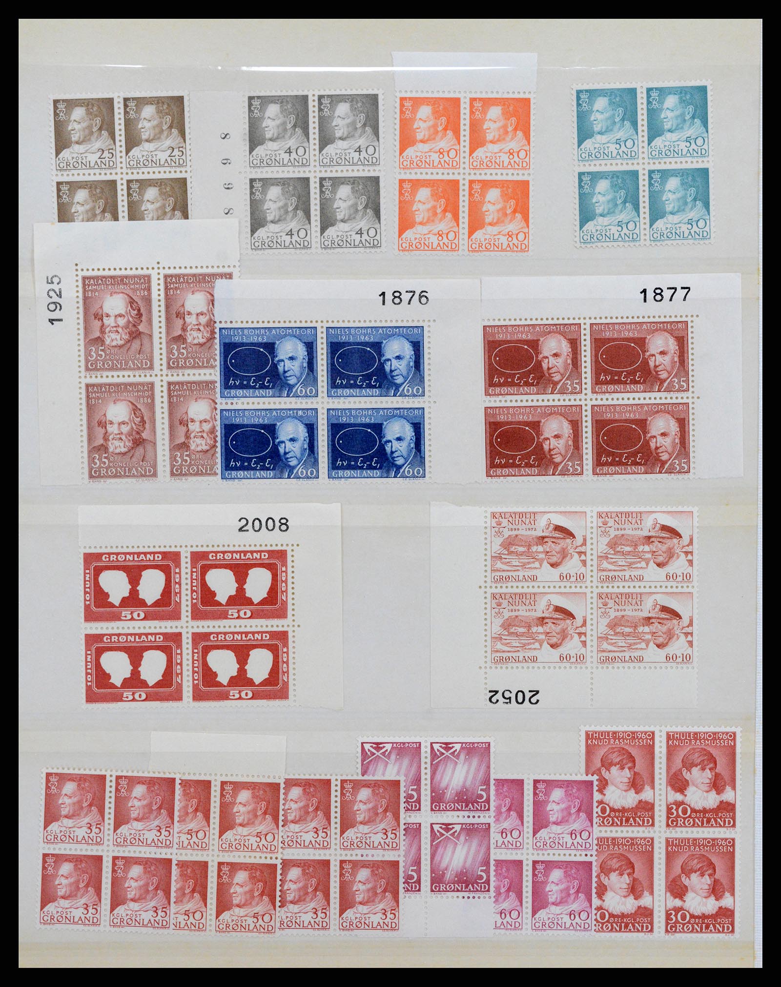 38016 003 - Postzegelverzameling 38016 Groenland 1905-1975.
