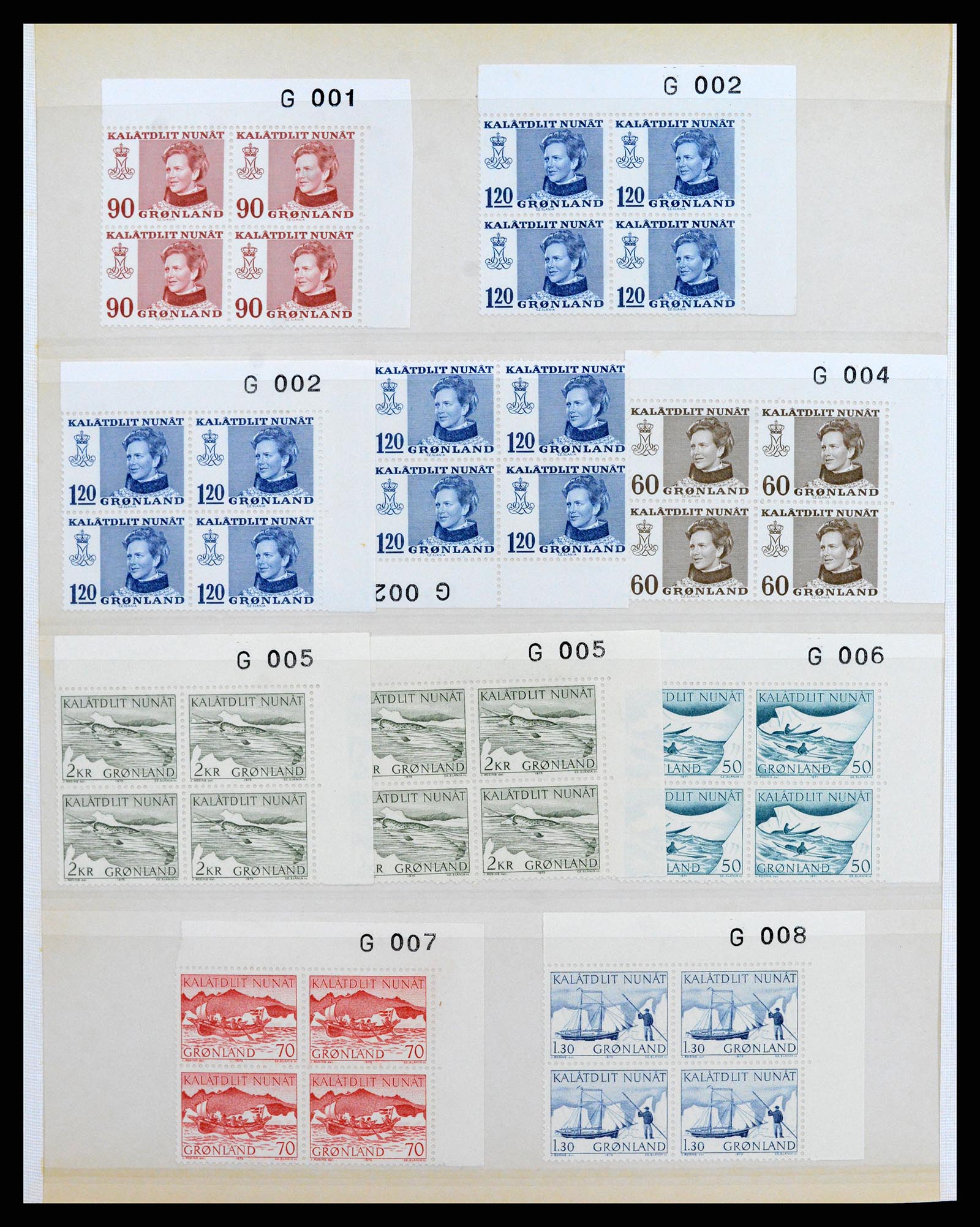 38016 006 - Postzegelverzameling 38016 Groenland 1905-1975.
