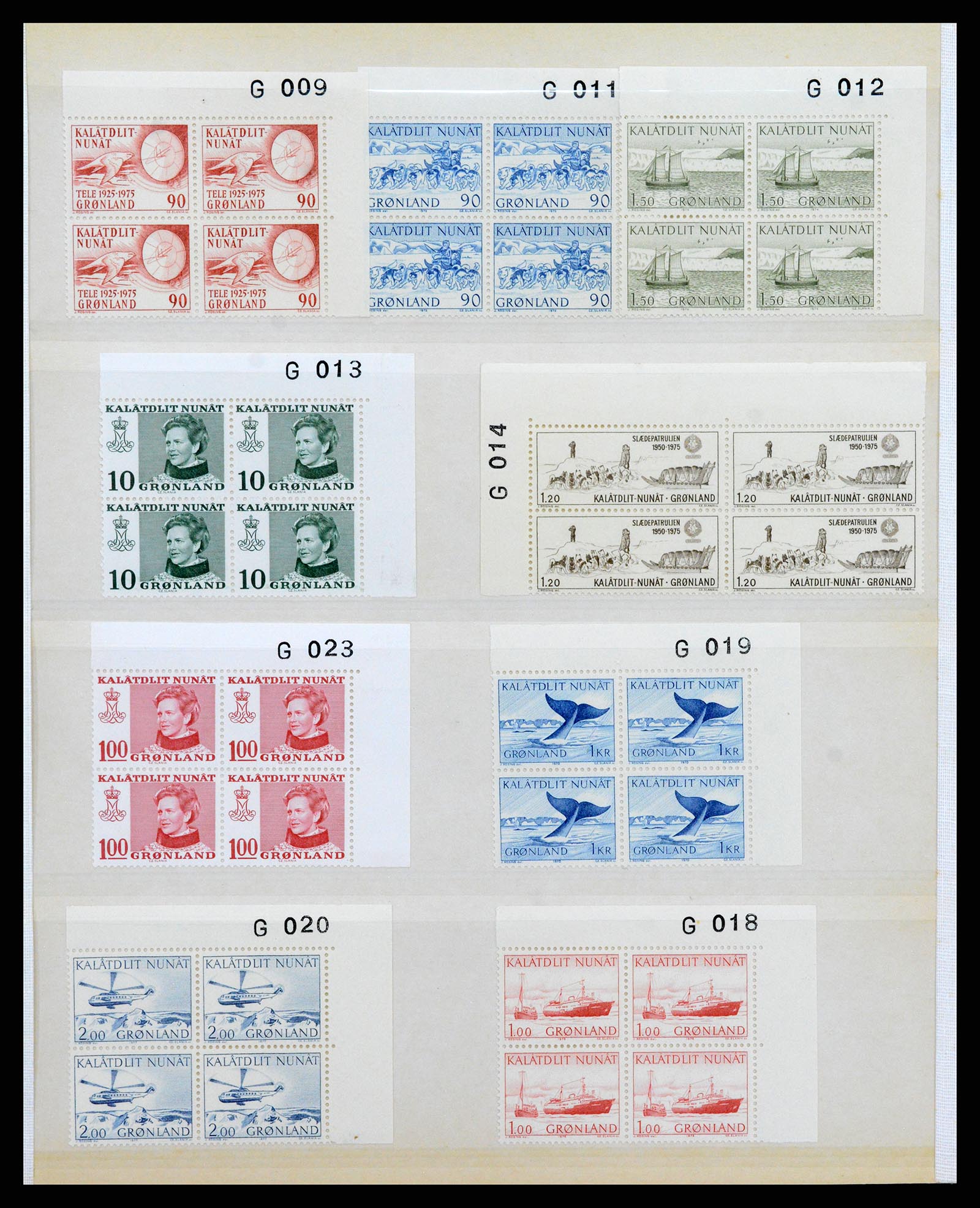 38016 007 - Postzegelverzameling 38016 Groenland 1905-1975.