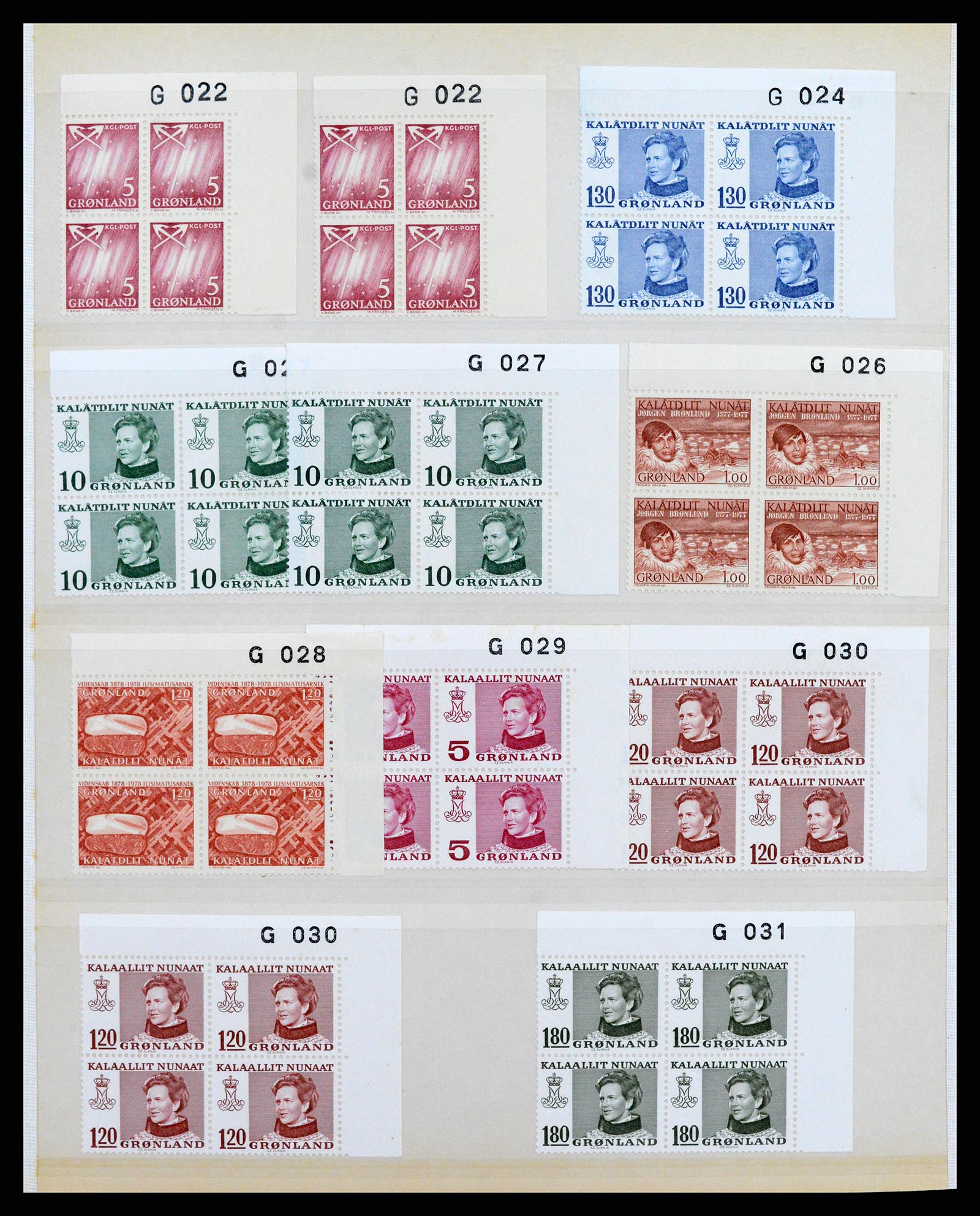 38016 008 - Postzegelverzameling 38016 Groenland 1905-1975.