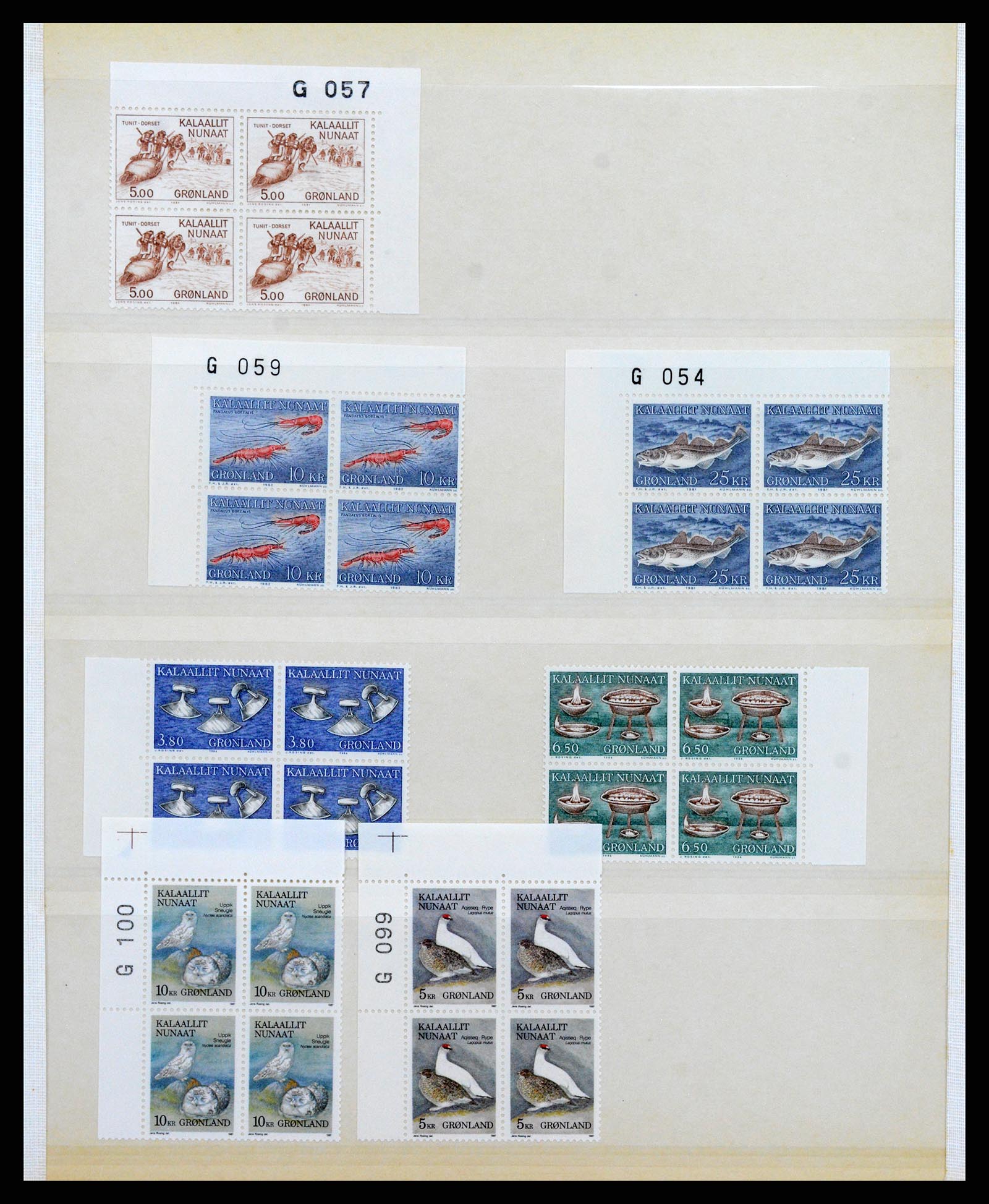 38016 011 - Postzegelverzameling 38016 Groenland 1905-1975.