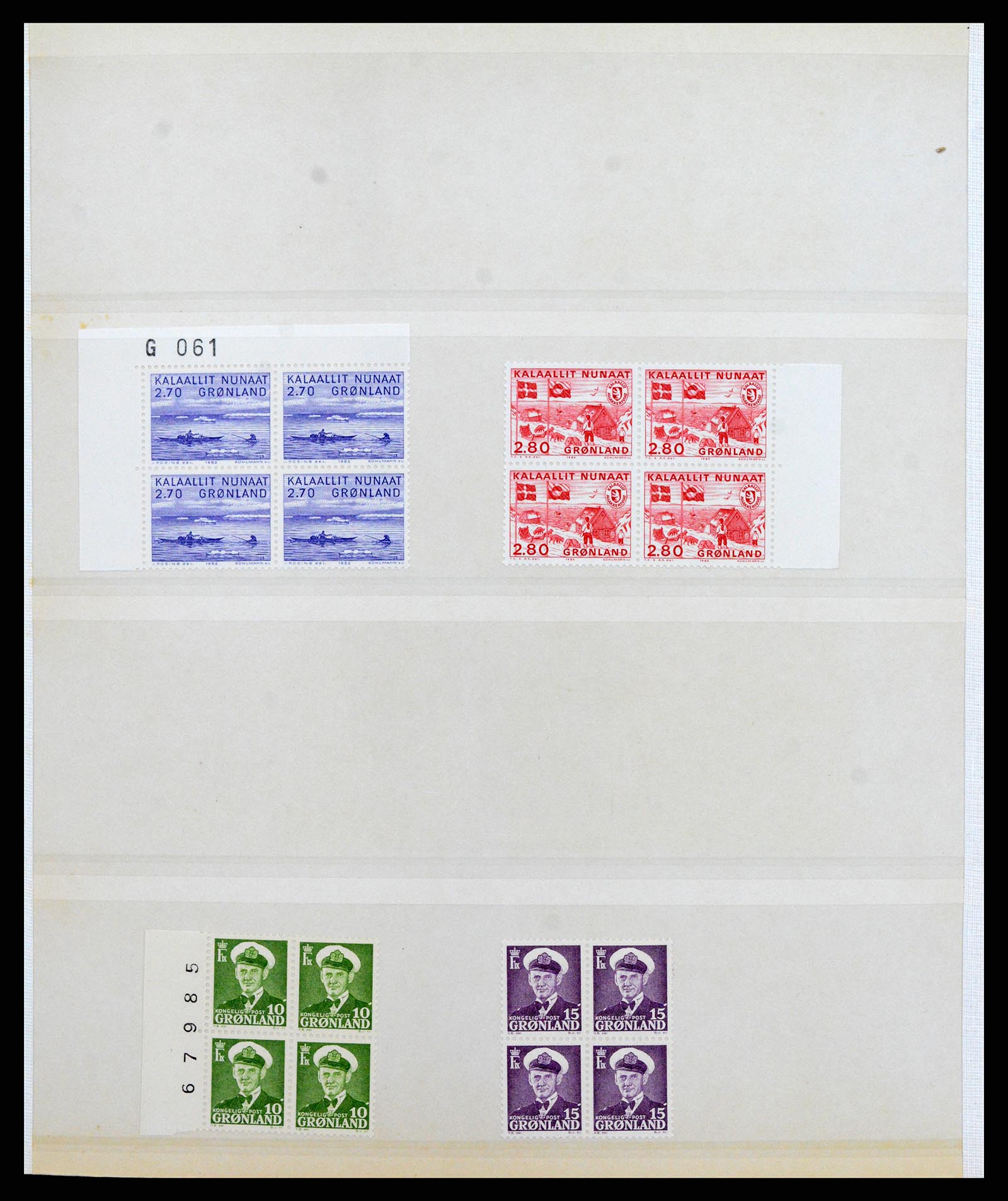 38016 012 - Postzegelverzameling 38016 Groenland 1905-1975.