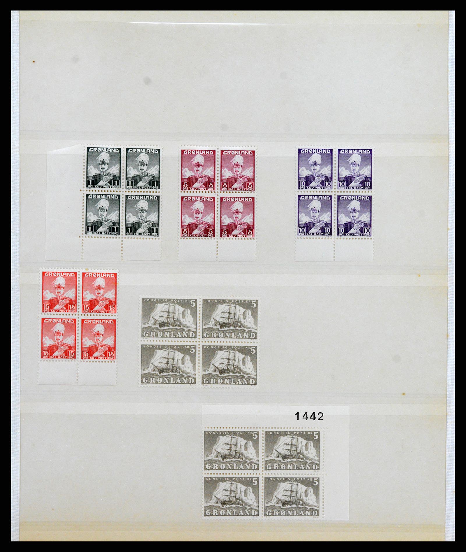 38016 013 - Postzegelverzameling 38016 Groenland 1905-1975.