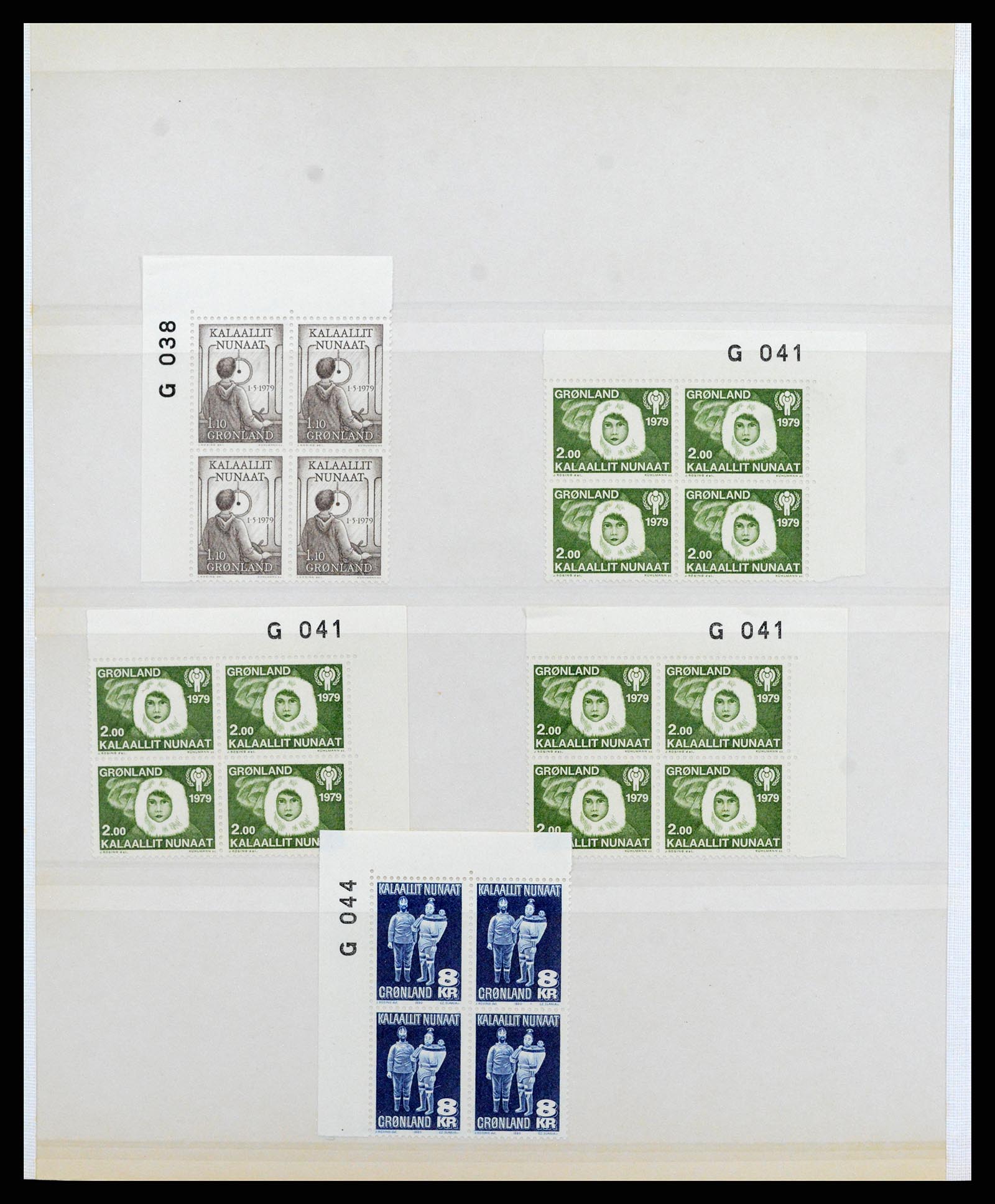 38016 014 - Postzegelverzameling 38016 Groenland 1905-1975.