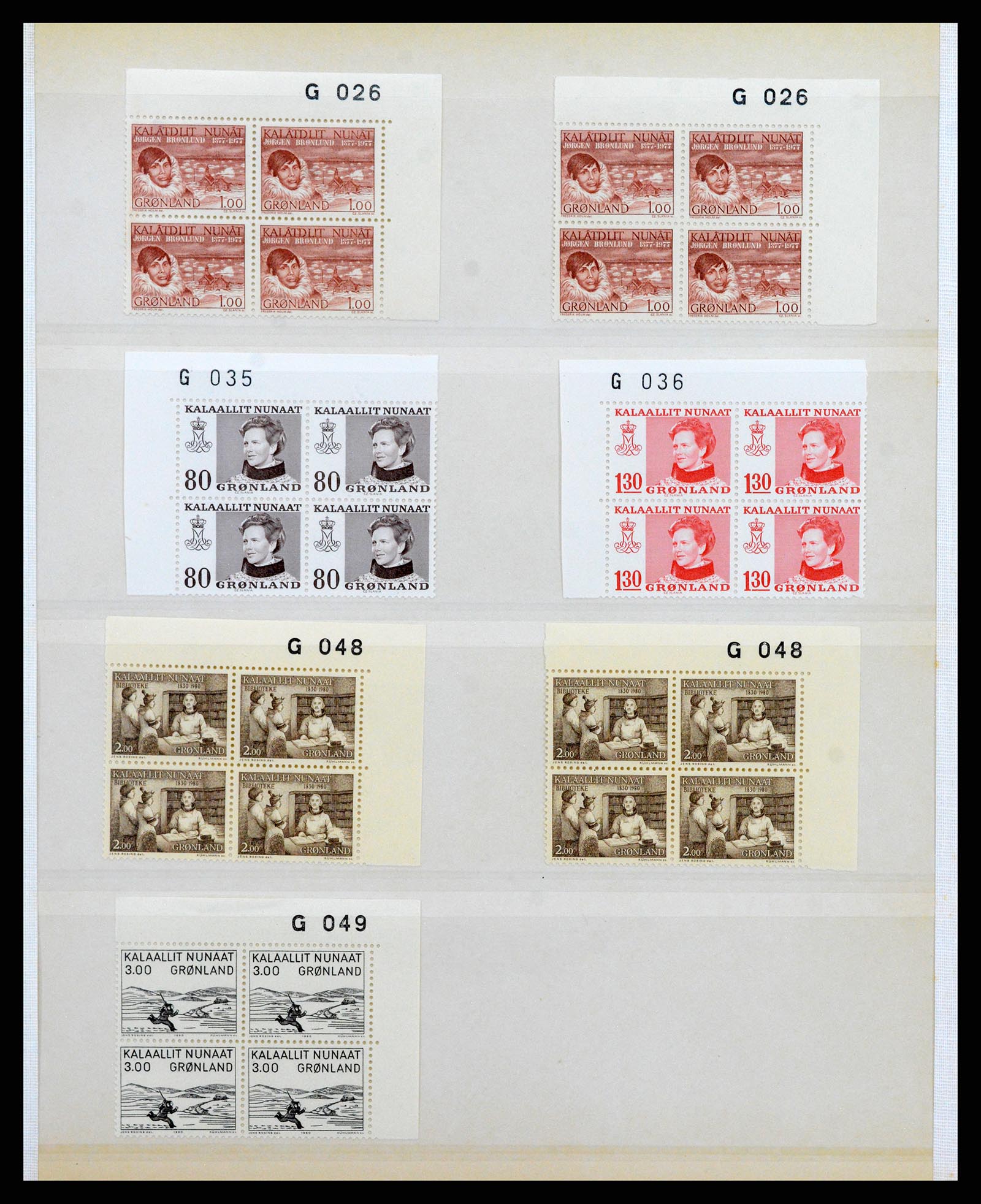 38016 015 - Postzegelverzameling 38016 Groenland 1905-1975.