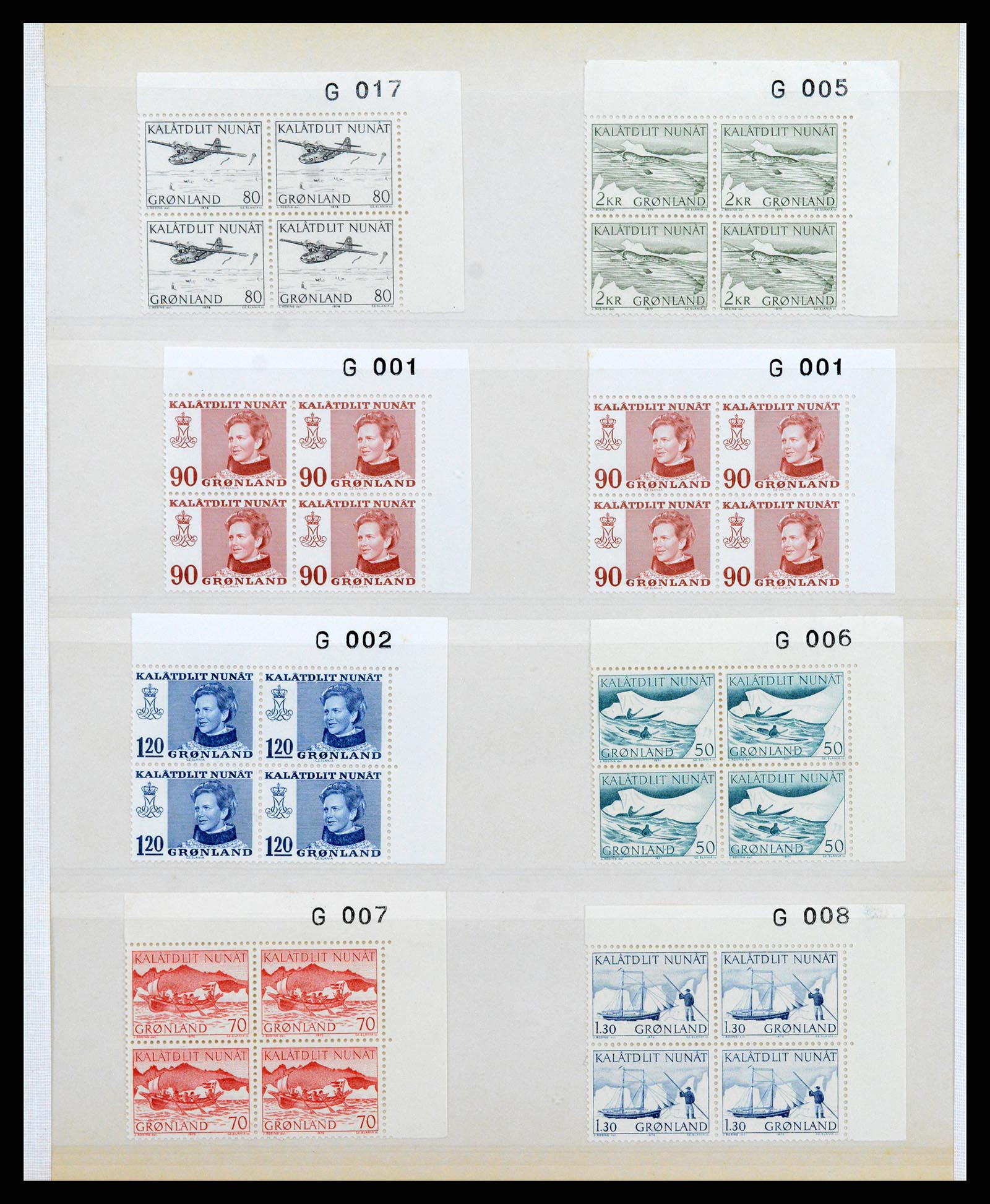 38016 017 - Postzegelverzameling 38016 Groenland 1905-1975.