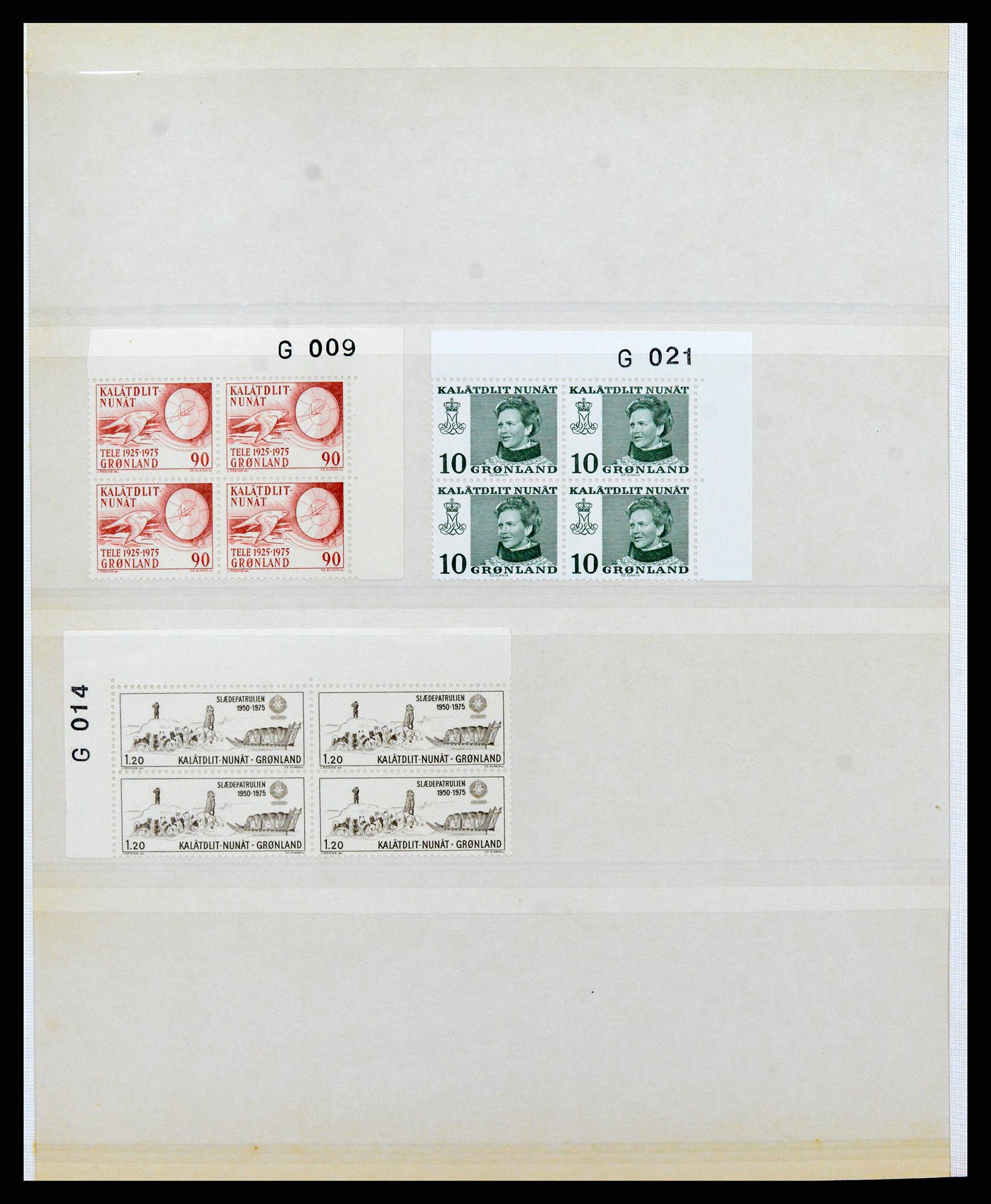 38016 018 - Postzegelverzameling 38016 Groenland 1905-1975.