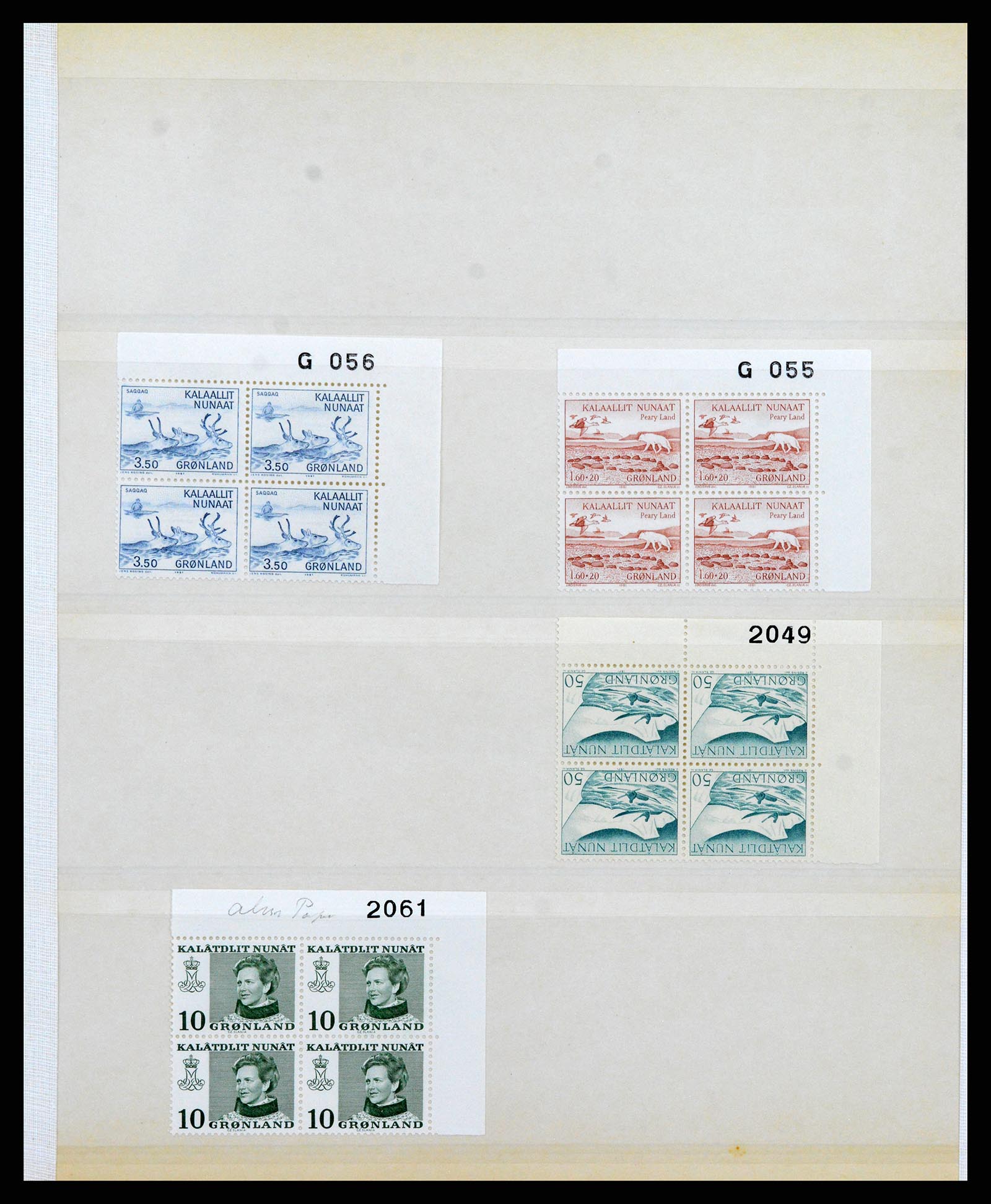 38016 019 - Postzegelverzameling 38016 Groenland 1905-1975.