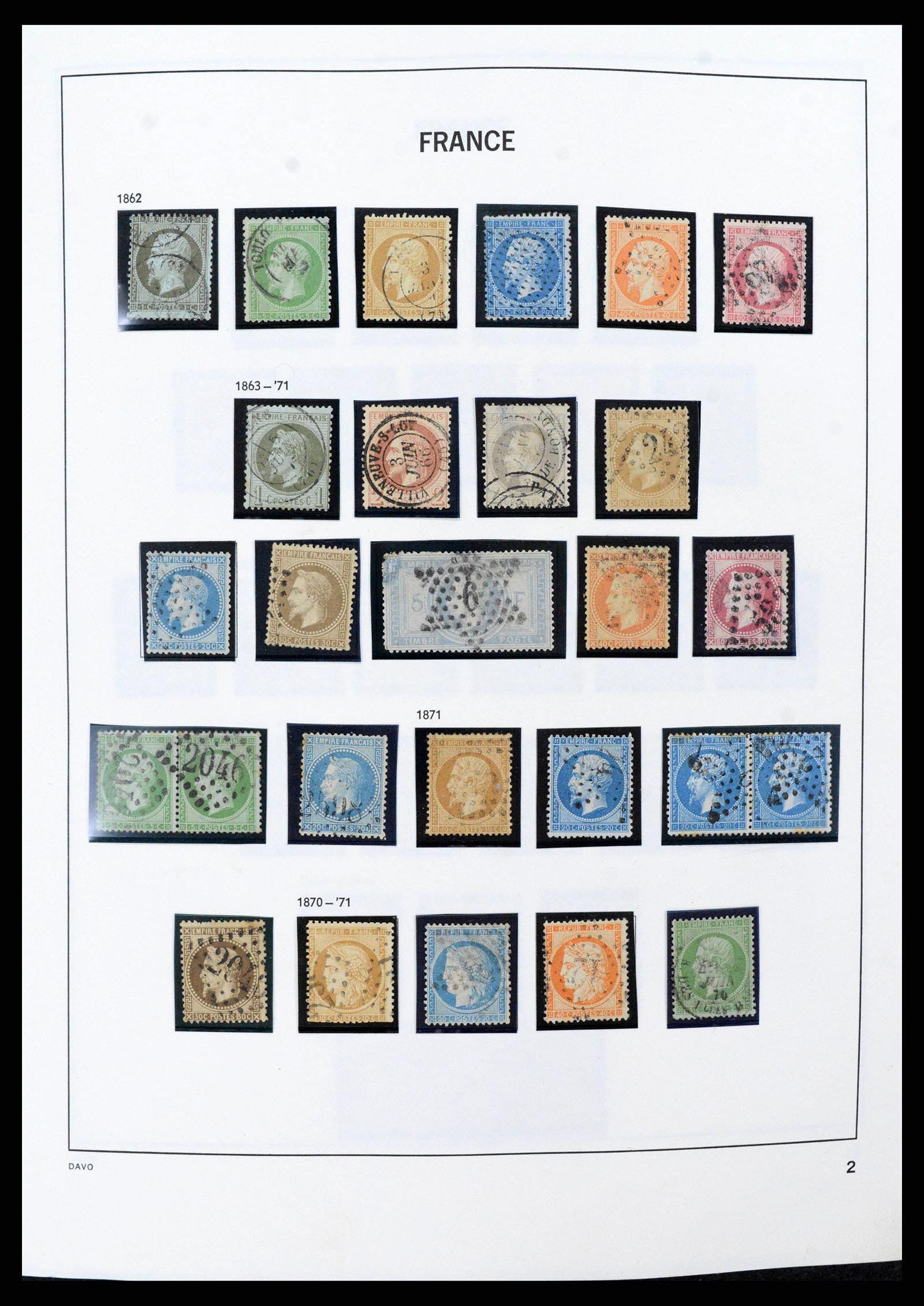 38022 0002 - Stamp collection 38022 France 1849-1990.