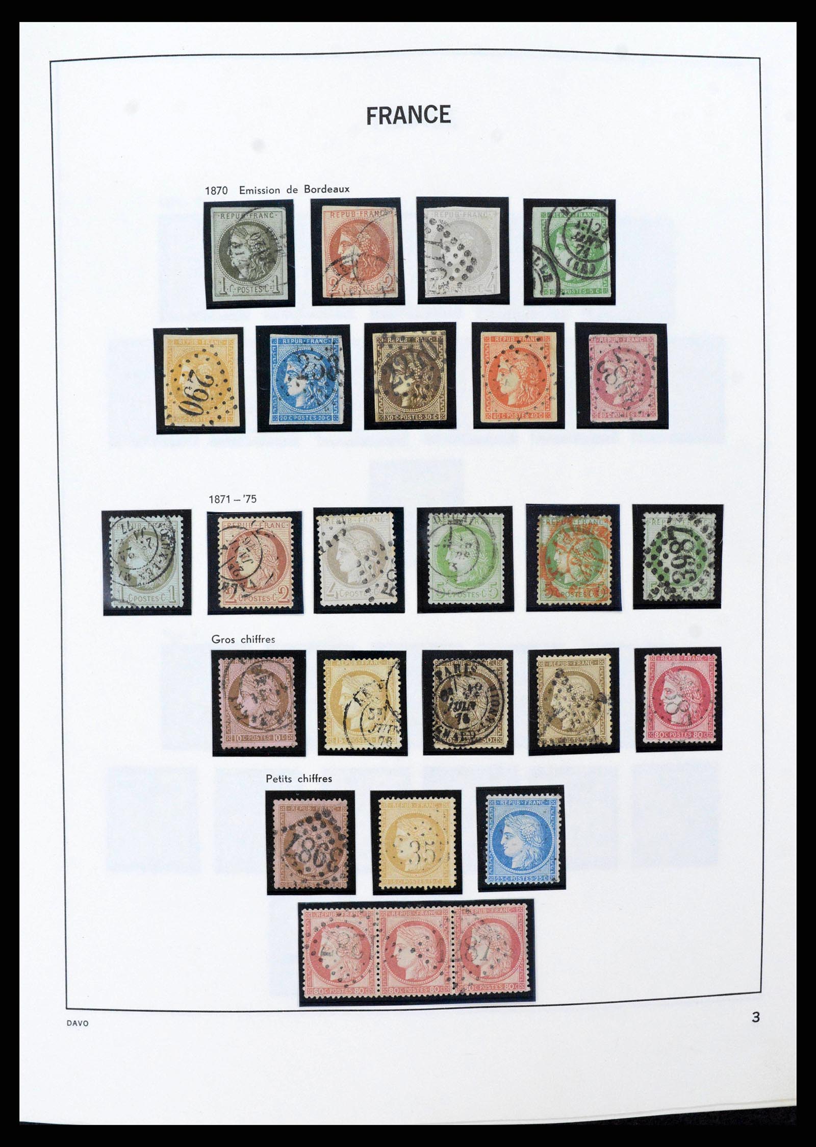 38022 0003 - Stamp collection 38022 France 1849-1990.
