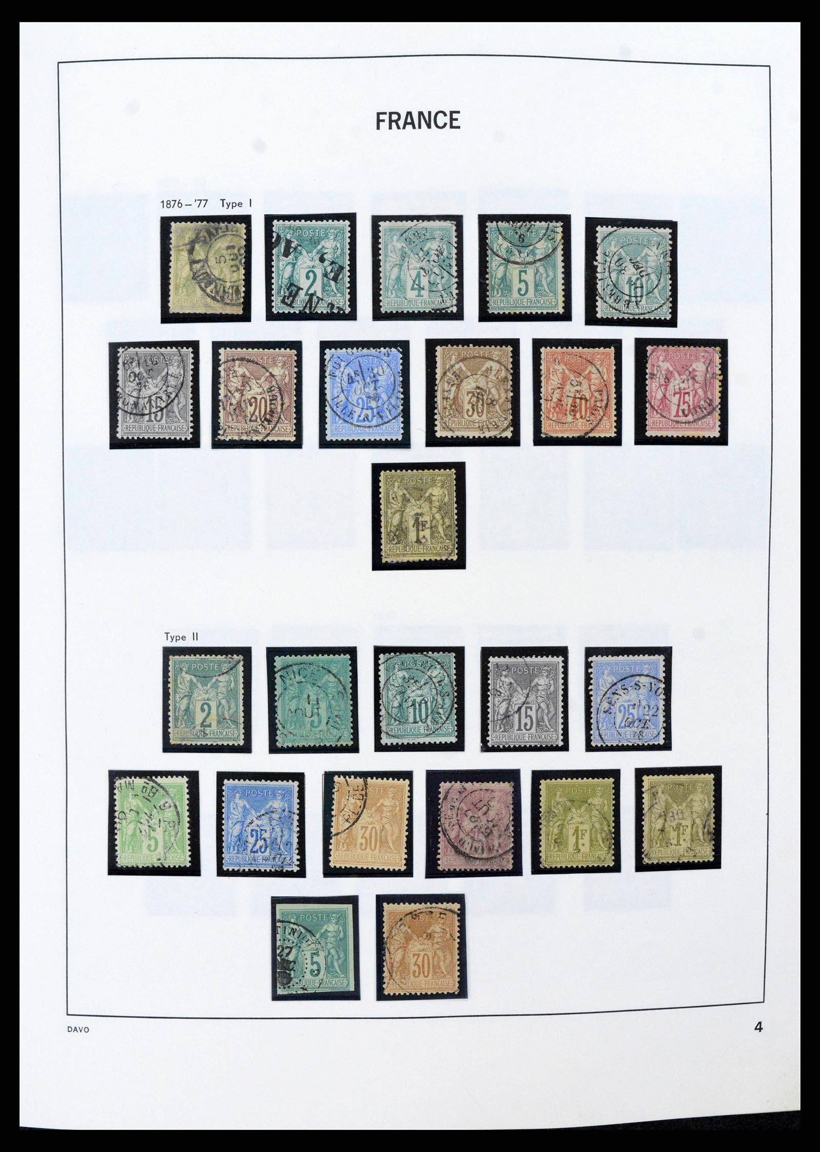 38022 0004 - Stamp collection 38022 France 1849-1990.