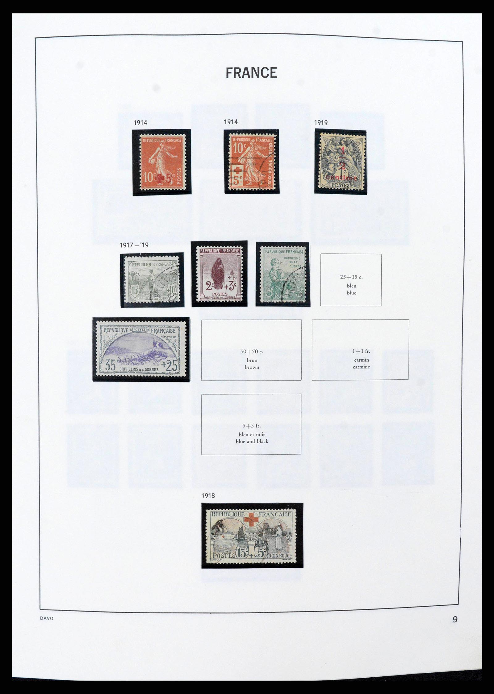 38022 0009 - Stamp collection 38022 France 1849-1990.