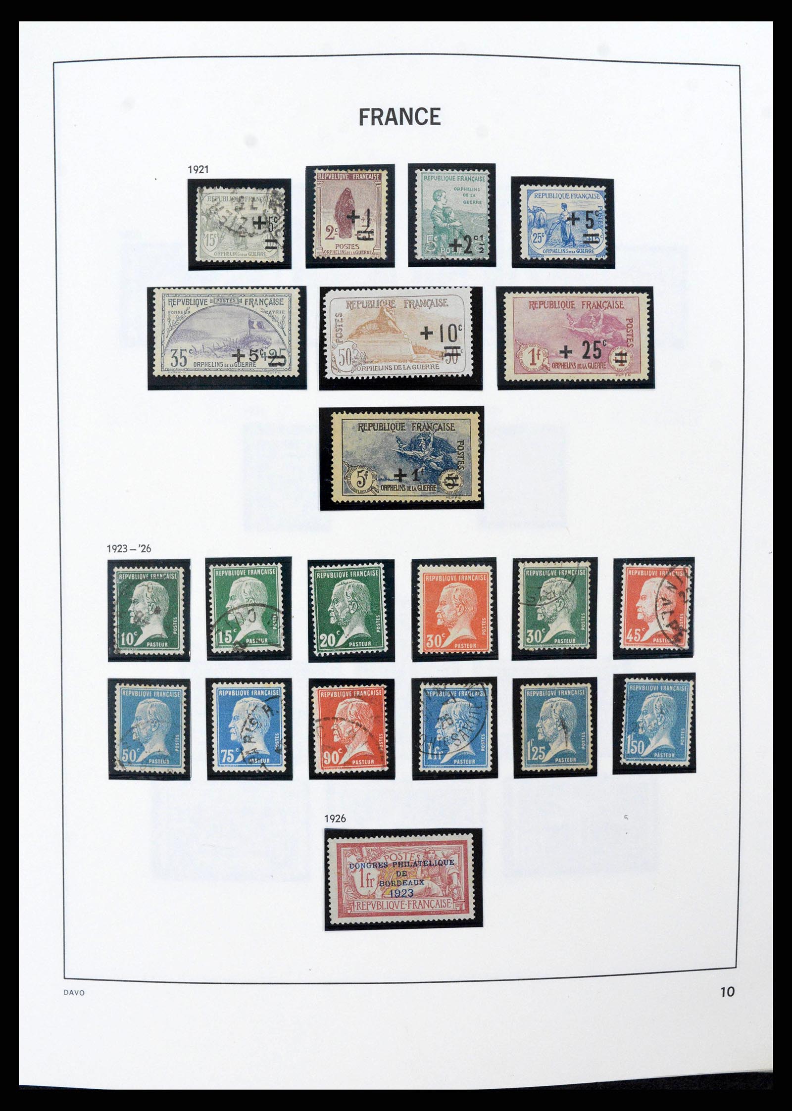 38022 0010 - Stamp collection 38022 France 1849-1990.