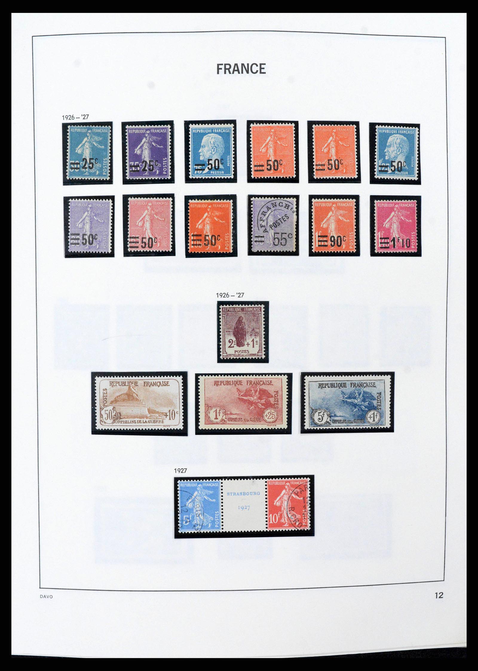 38022 0012 - Stamp collection 38022 France 1849-1990.
