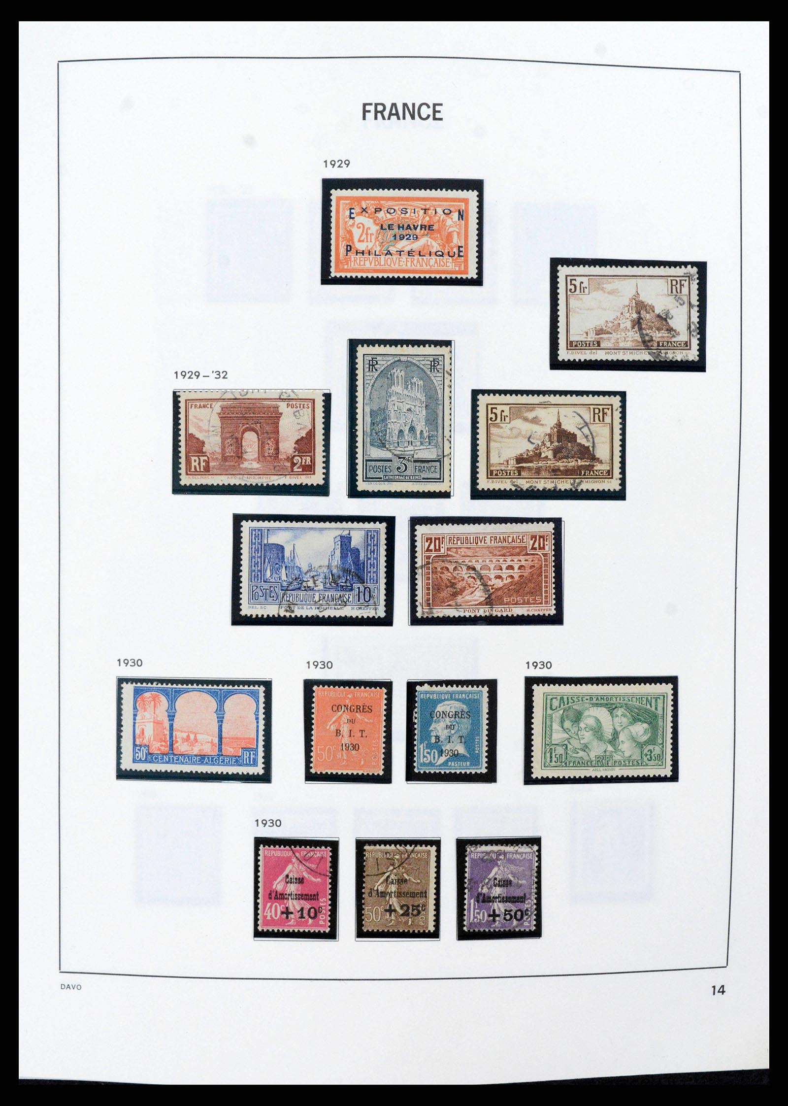 38022 0014 - Stamp collection 38022 France 1849-1990.