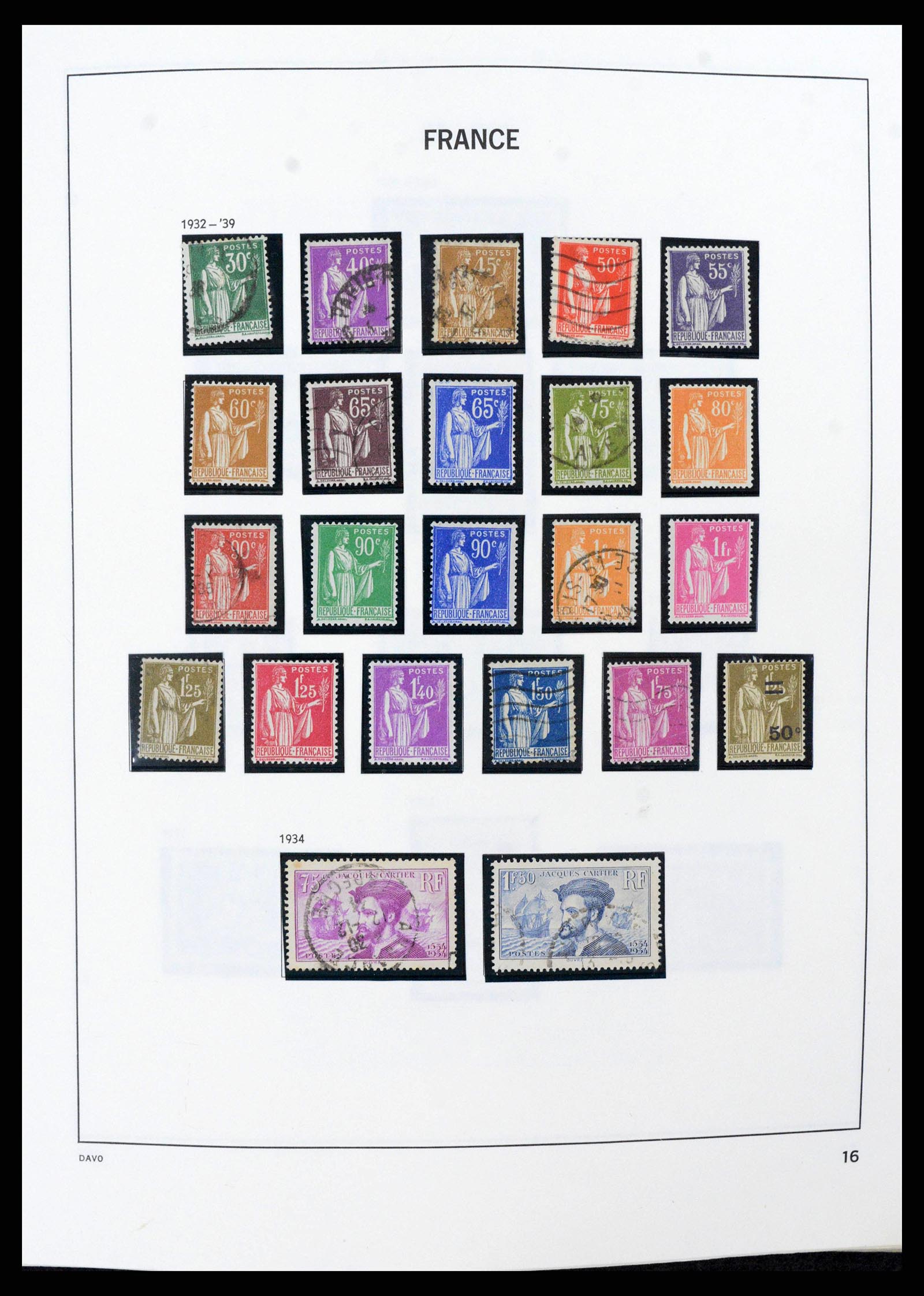 38022 0016 - Stamp collection 38022 France 1849-1990.