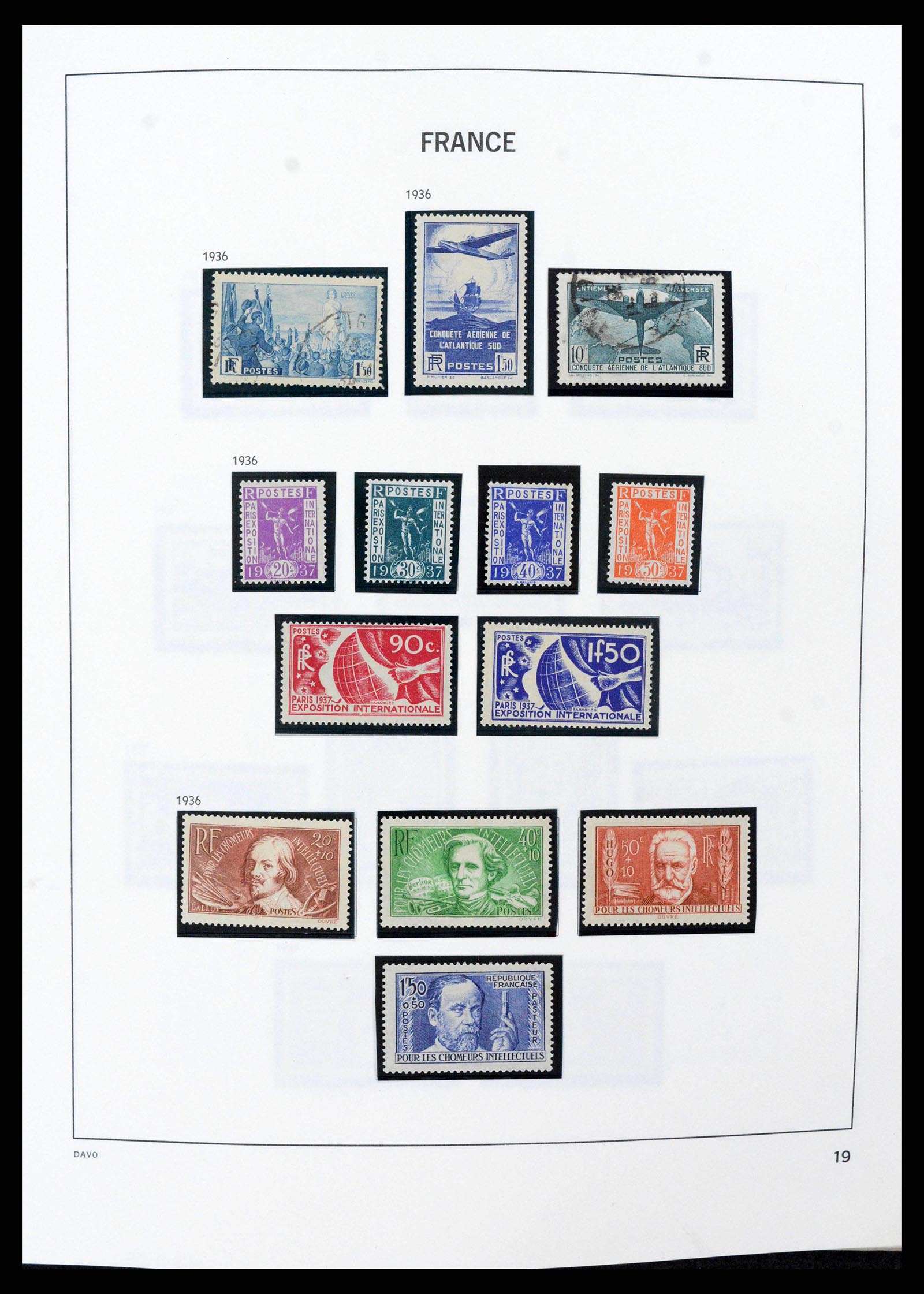 38022 0019 - Stamp collection 38022 France 1849-1990.
