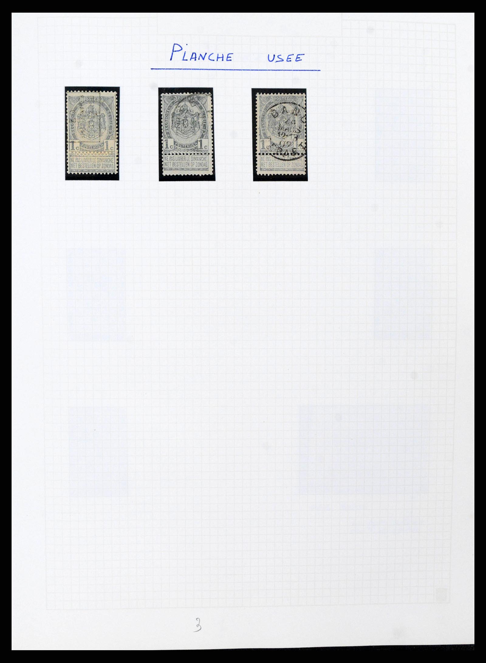 38023 0006 - Stamp collection 38023 Belgium 1893-1900.