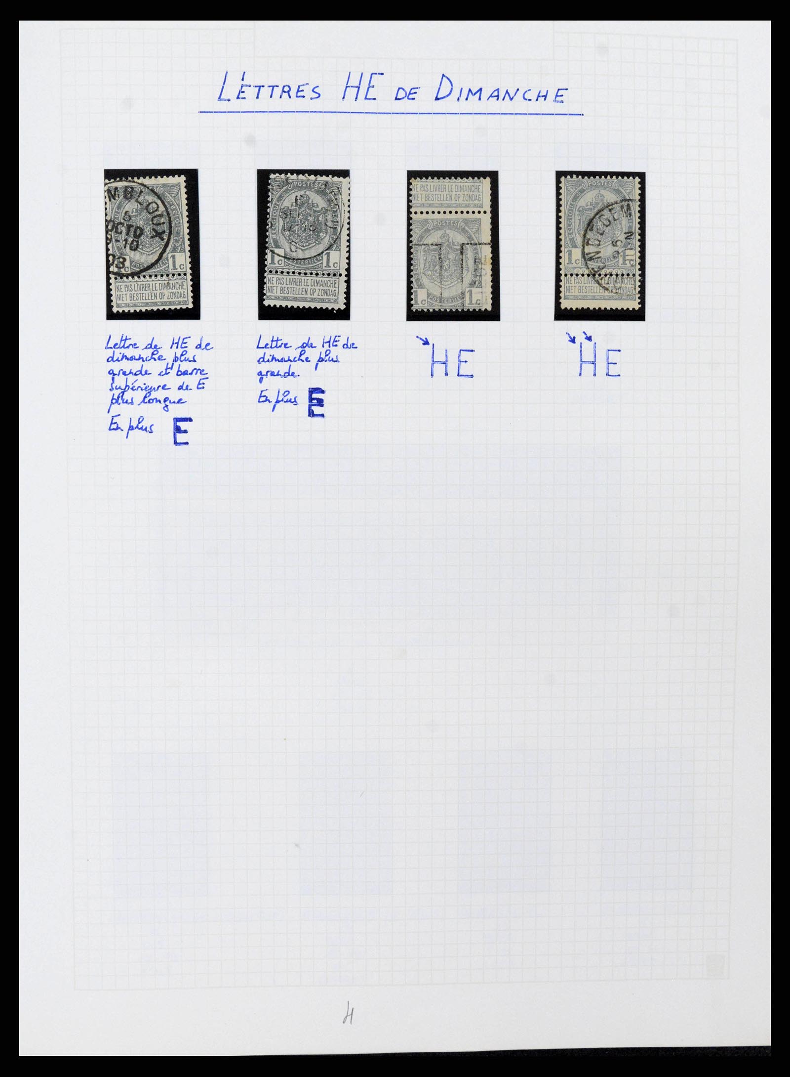 38023 0013 - Stamp collection 38023 Belgium 1893-1900.
