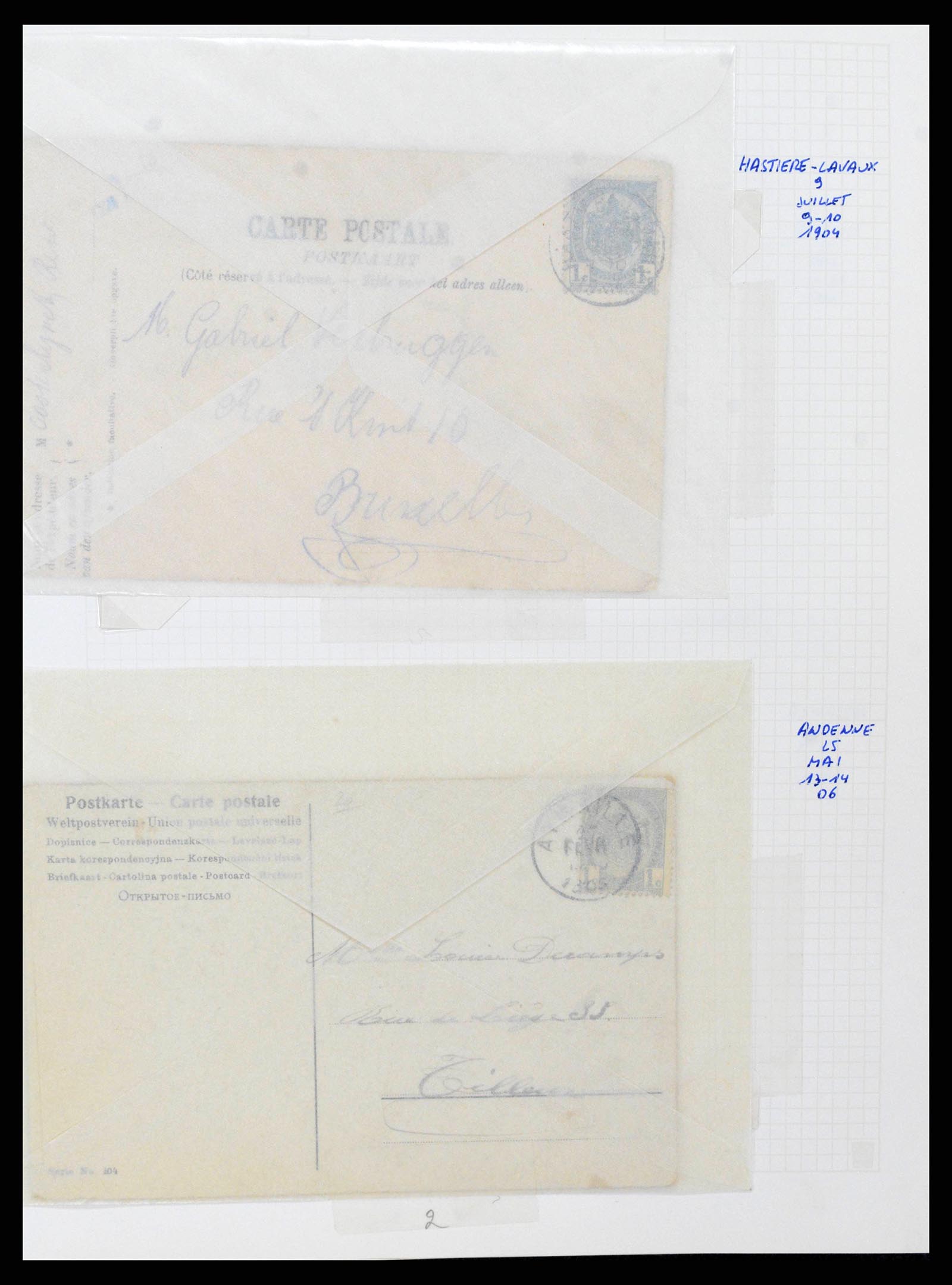 38023 0032 - Stamp collection 38023 Belgium 1893-1900.